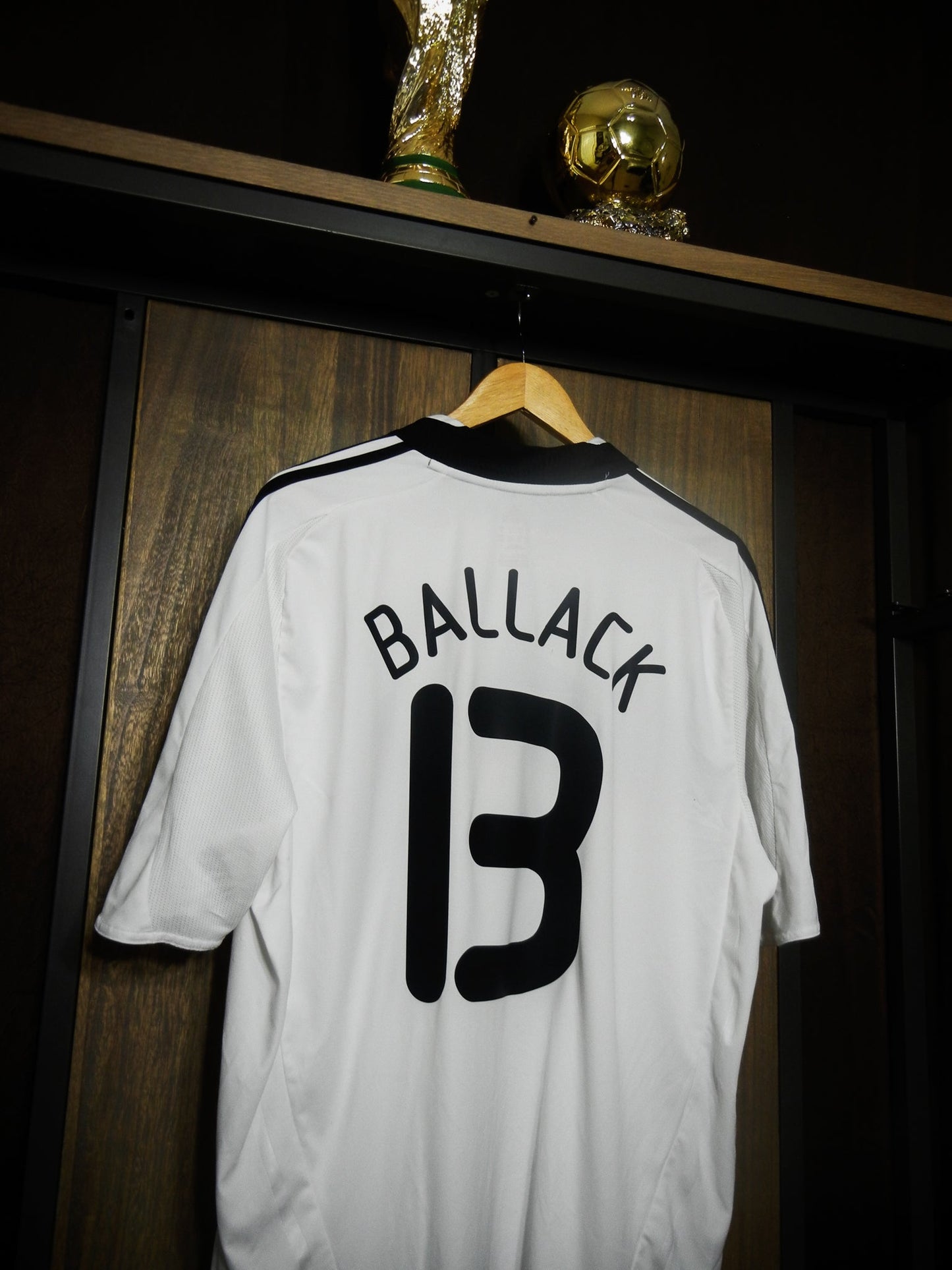 Germany 2008/09 Home Jersey – Michael Ballack #13 – XL – White Adidas Shirt – (MPN: 613200)