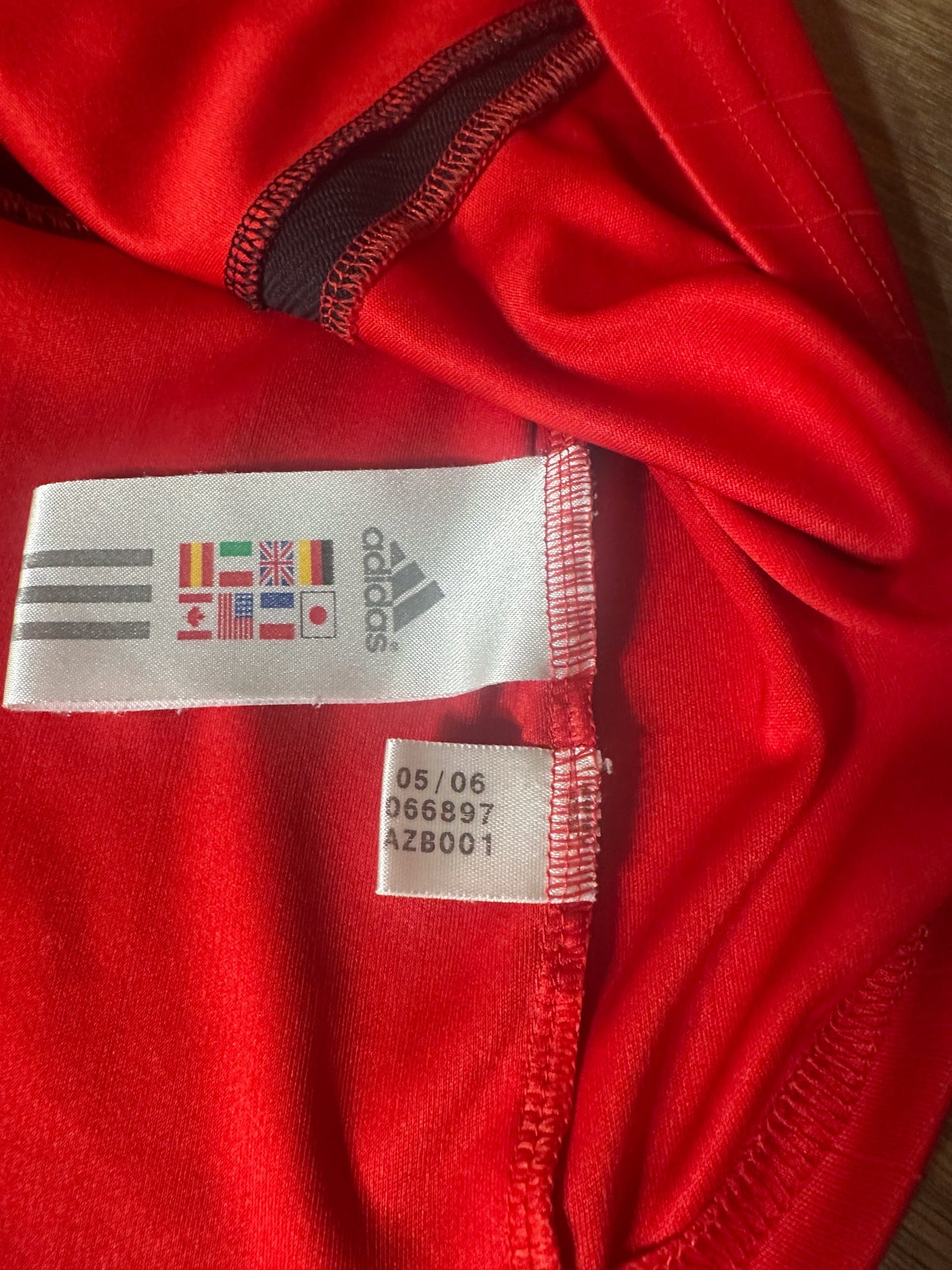 Germany 2006 Away Jersey – Michael Ballack #13 – Large – Black & Red Adidas Shirt (MPN: 066897)