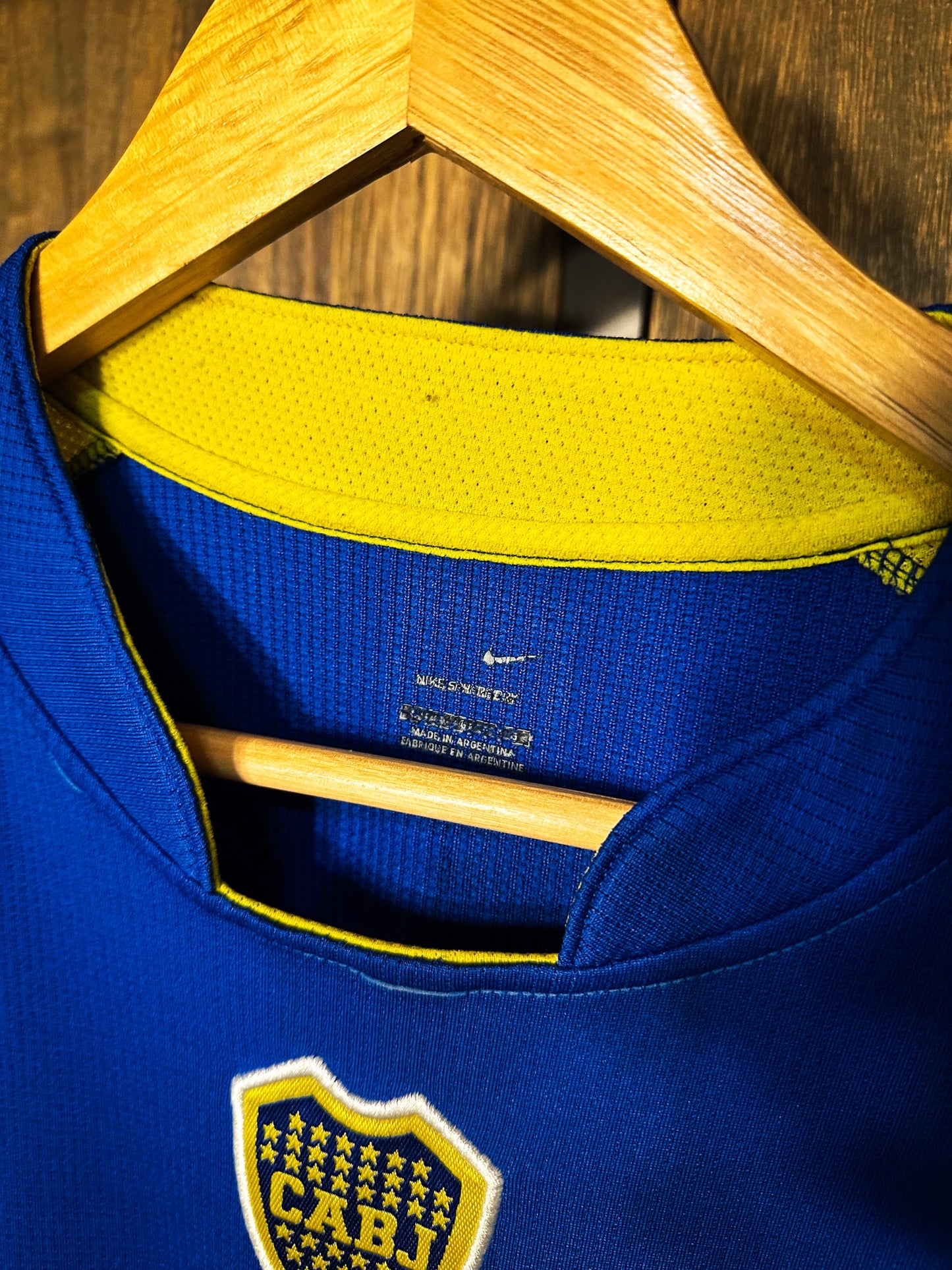 Boca Juniors 2004/05 Home Jersey – Size L – Nike Blue & Gold Shirt (MPN: F40508RIG)