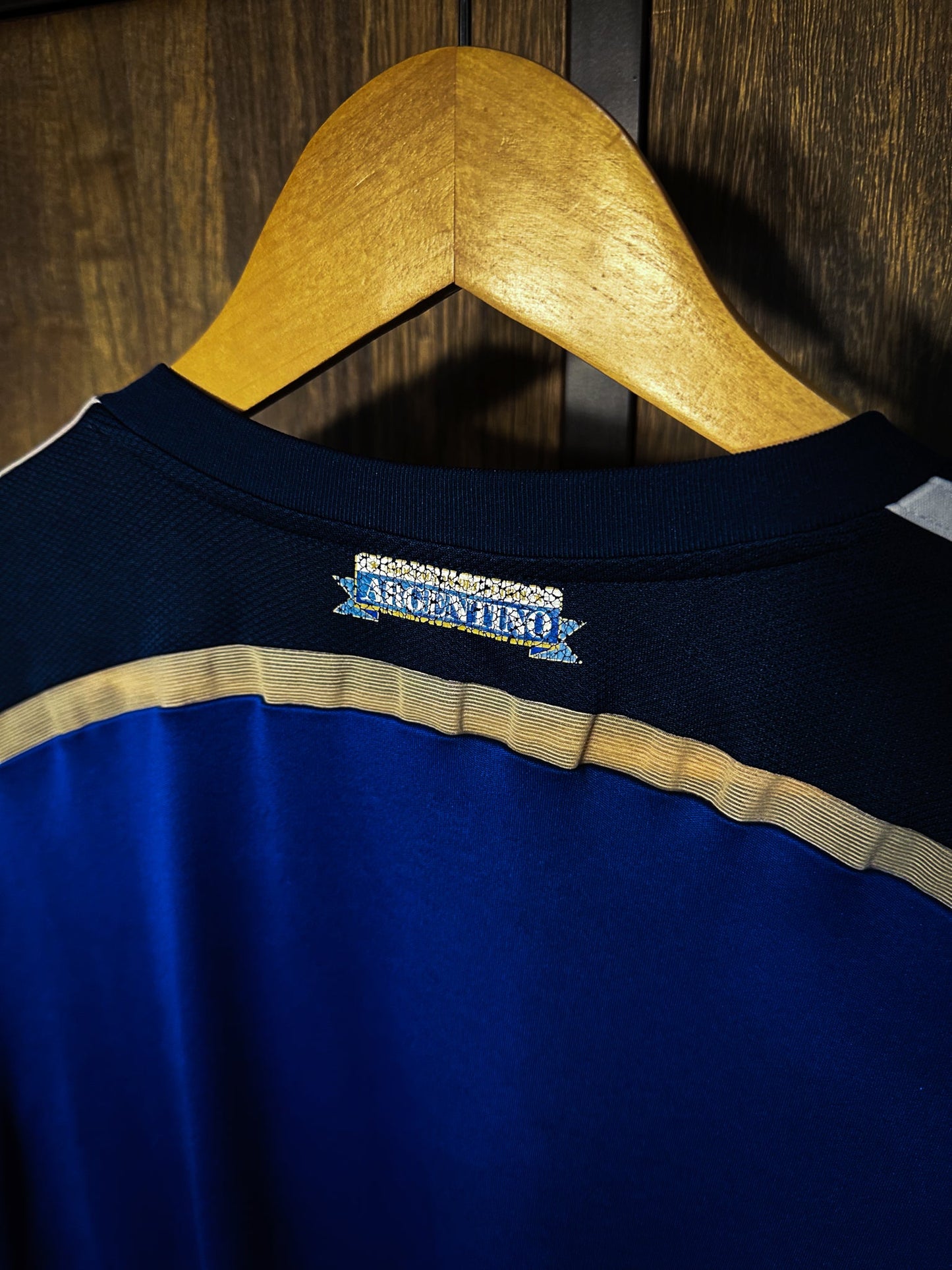 Argentina 2014 Away Jersey – Size L – Navy Blue & Sky – Adidas Shirt – (MPN: D87305 TES001)