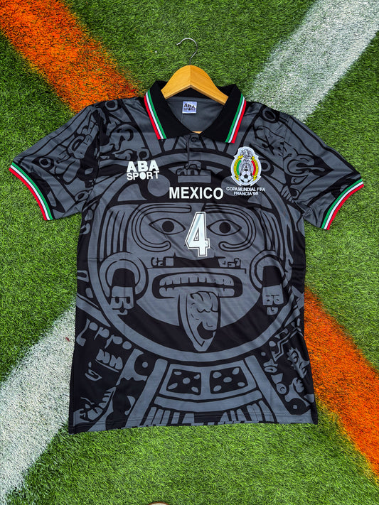Mexico 1998 Third Jersey – Rafael Márquez #4 – Aztec Calendar Classic