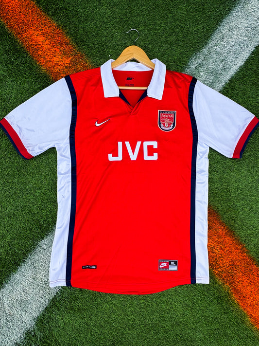 Arsenal 1998–1999 Home Jersey – Dennis Bergkamp #10 – JVC Highbury Classic