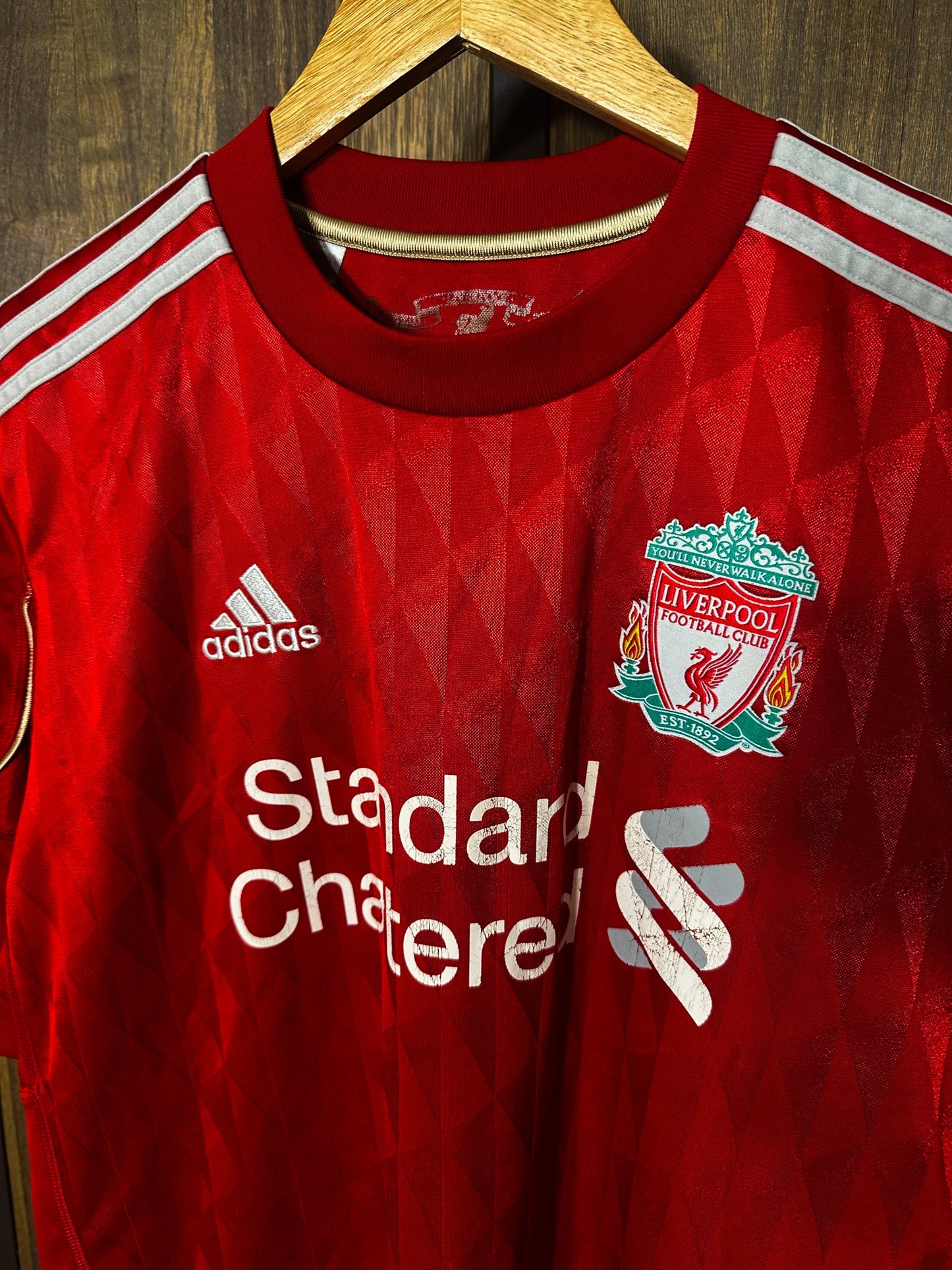 Liverpool 2011/2012 Home Jersey – Luis Suárez #7 – Youth XL – Red Adidas Shirt (MPN: P96689)