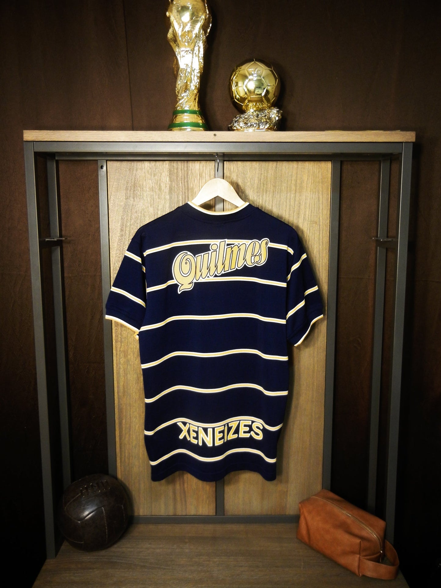 Boca Juniors 1998/99 Copa Mercosur Special Edition Jersey – Size S – Blue & Yellow Quilmes Shirt – (MPN: Cuit. N 30 67815546 9)