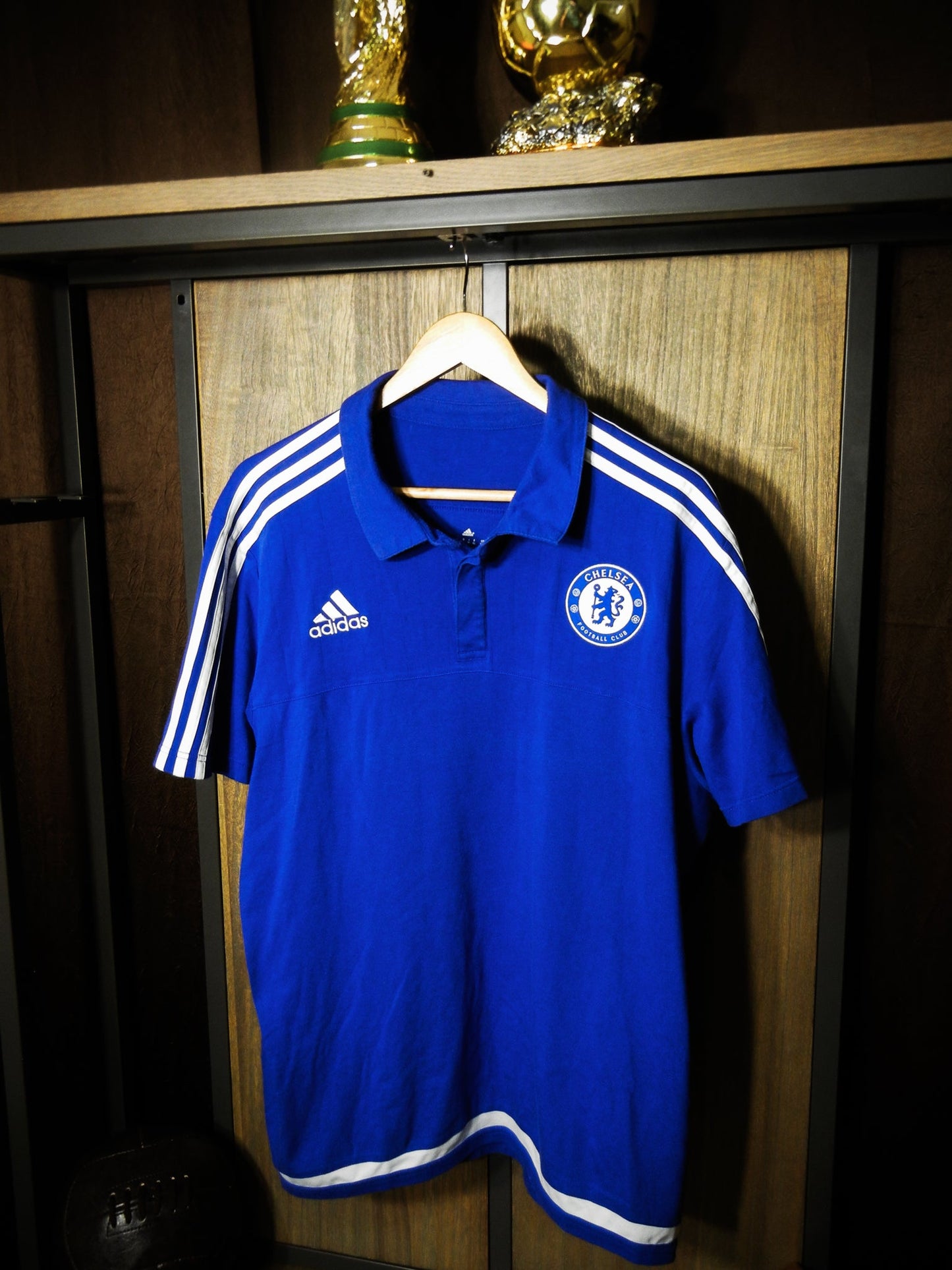 Chelsea 2015/16 adidas Polo Shirt – Size XL – Blue Training Casualwear (MPN: S12058)