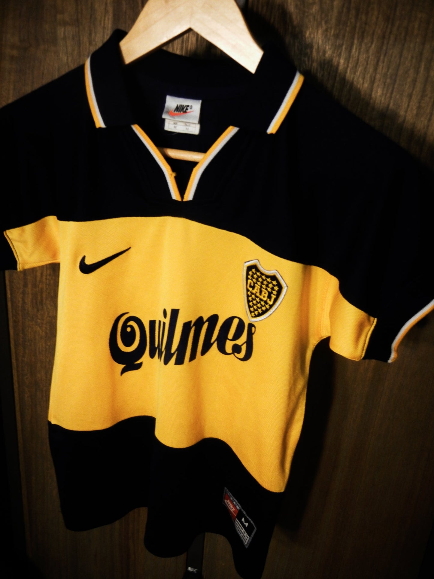 Boca Juniors 1998/99 Home Jersey – Youth M – Classic Blue & Yellow Shirt – Excellent Condition