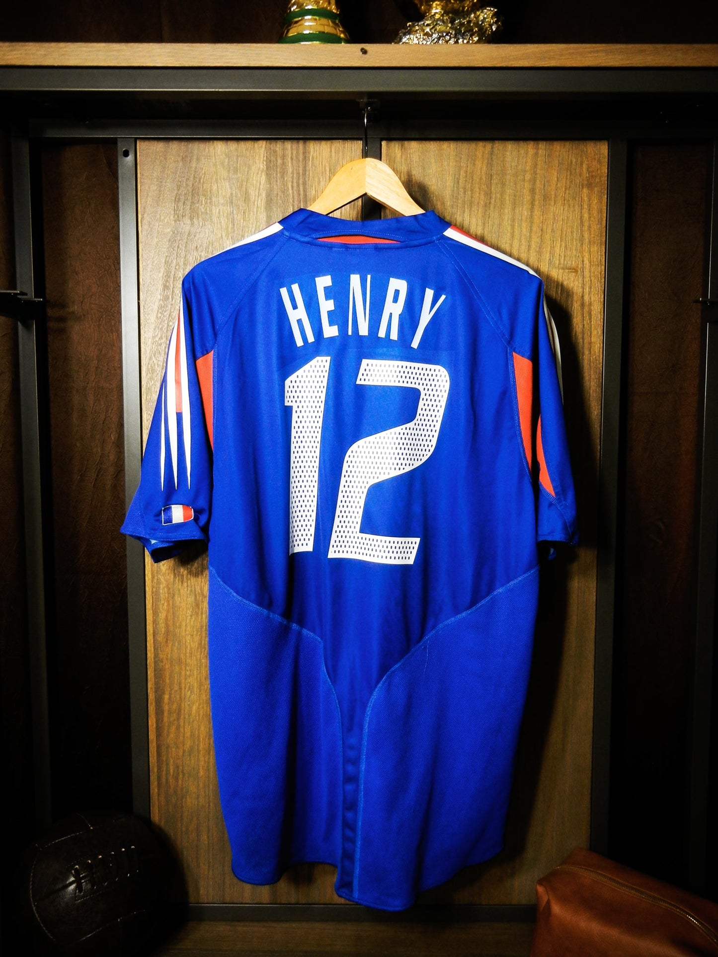 France 2004/06 Home Jersey – Henry #12 – Size XL – Blue Adidas Shirt – (MPN: 641768)