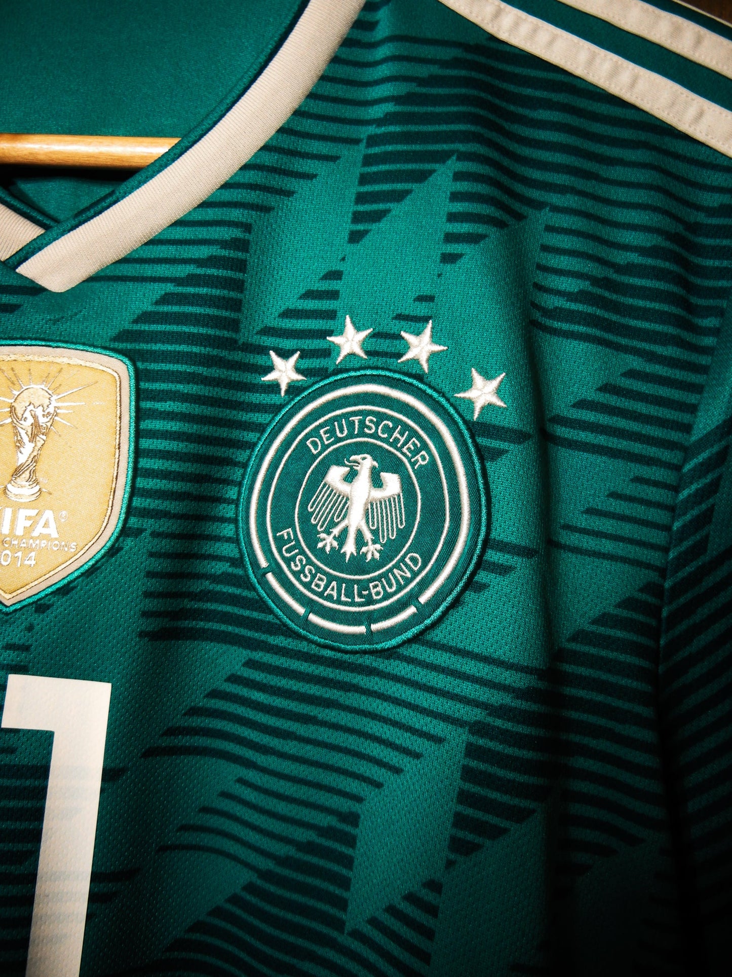 Germany 2018 World Cup Away Jersey – Reus #11 – Size L – Green Adidas Shirt -(MPN: BR3144)