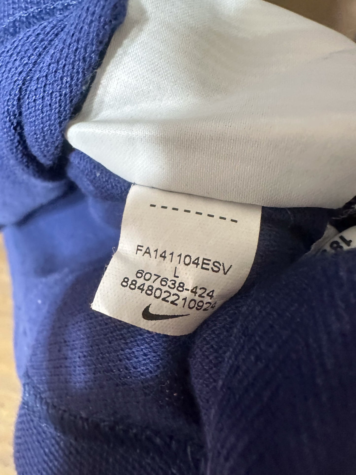 Barcelona 2014/15 Polo Shirt – Size L – Blue Nike Club Top – (MPN: 607638-424)