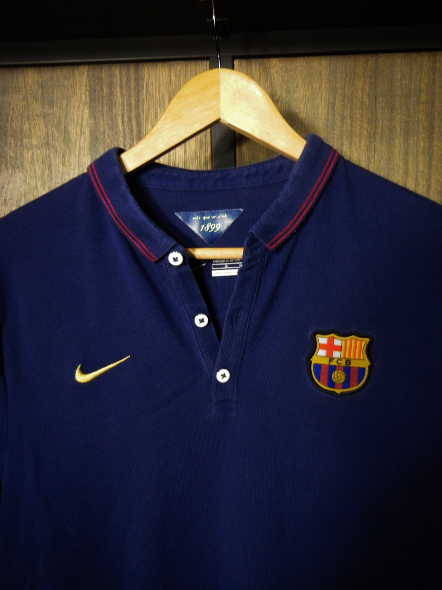 Barcelona 2014/15 Polo Shirt – Size L – Blue Nike Club Top – (MPN: 607638-424)