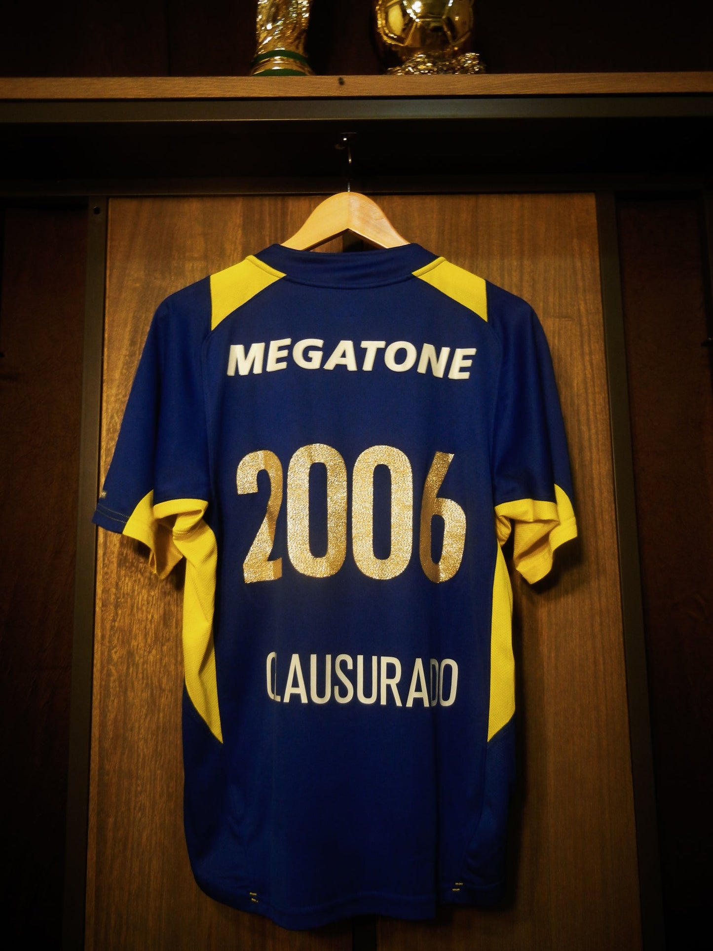 Boca Juniors 2006 Home Jersey (Clausura Special Edition) – Size M – Blue & Yellow Nike Shirt (MPN: 198013)