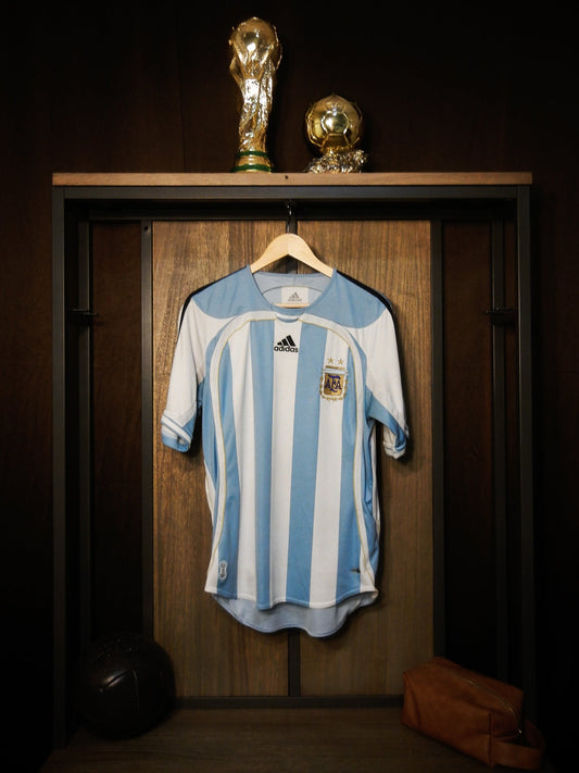 Argentina 2006 Home Jersey – Size M – Blue & White Adidas Shirt (MPN: N/A)