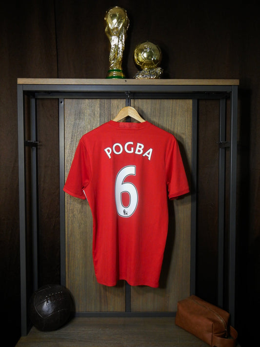 Manchester United 2016/17 Home Jersey – Paul Pogba #6 – Medium – Red Adidas Shirt (MPN: AI6720)