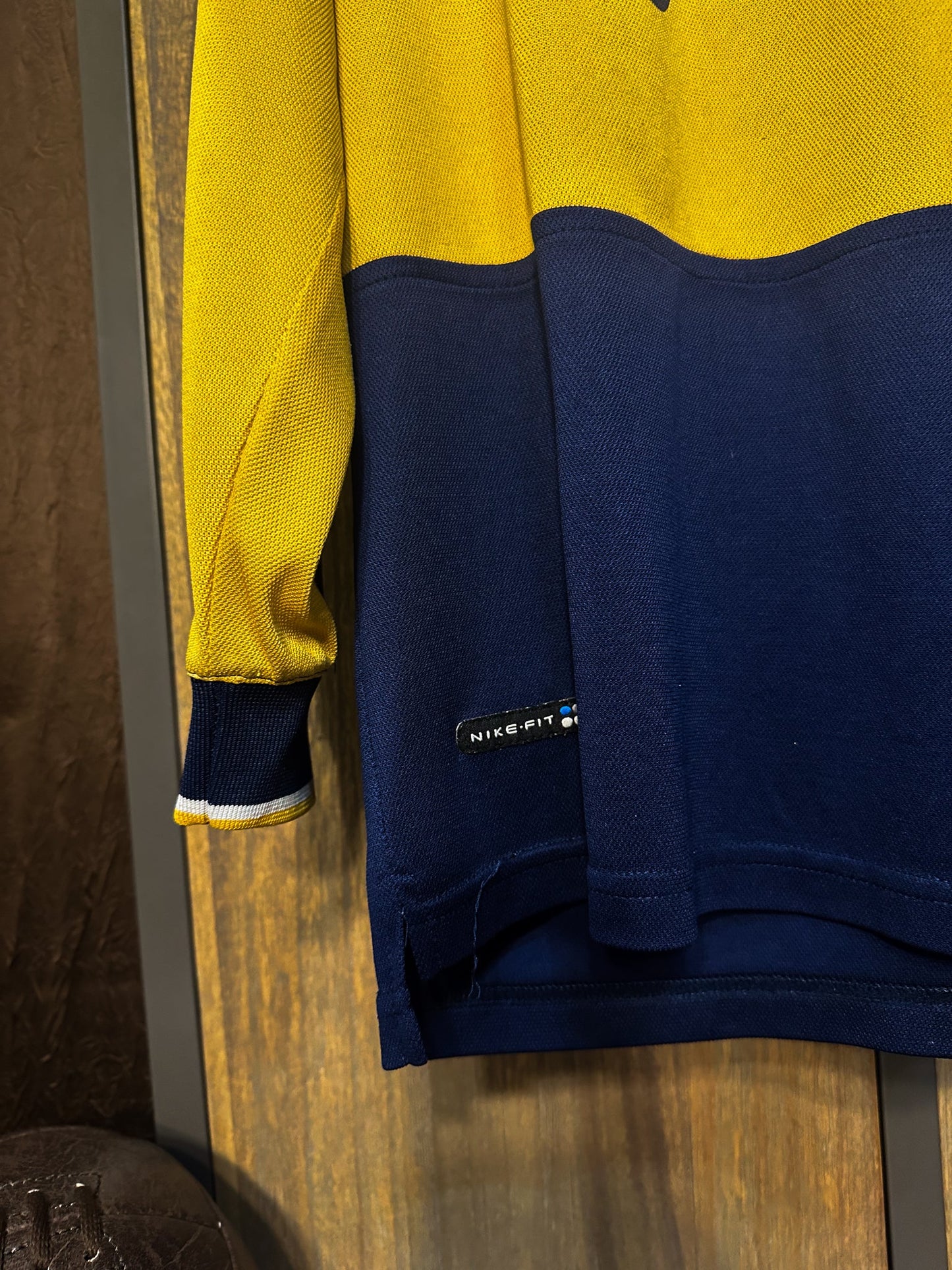 Boca Juniors 1998/2000 Home Long Sleeve Jersey – #14 – Size L – Navy & Yellow Nike Shirt – (MPN: N/A)