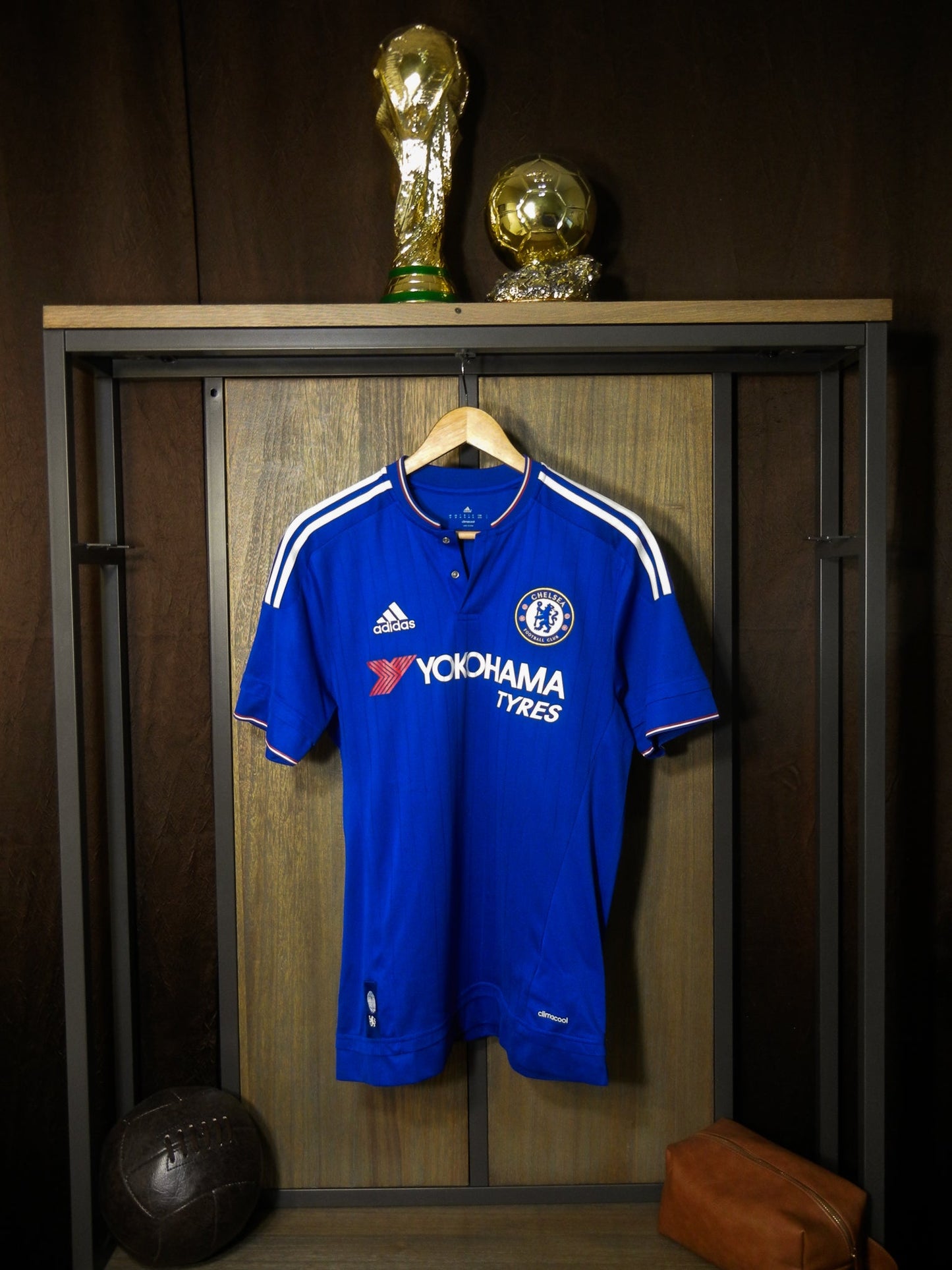 Chelsea 2015/16 Home Jersey – Eden Hazard #10 – Size M – Blue Adidas Shirt – (MPN: AH5104)