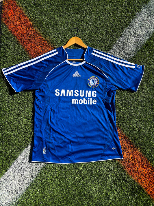Chelsea 2006–2007 Champions League Home Jersey – Didier Drogba #11 – Adidas CL Edition