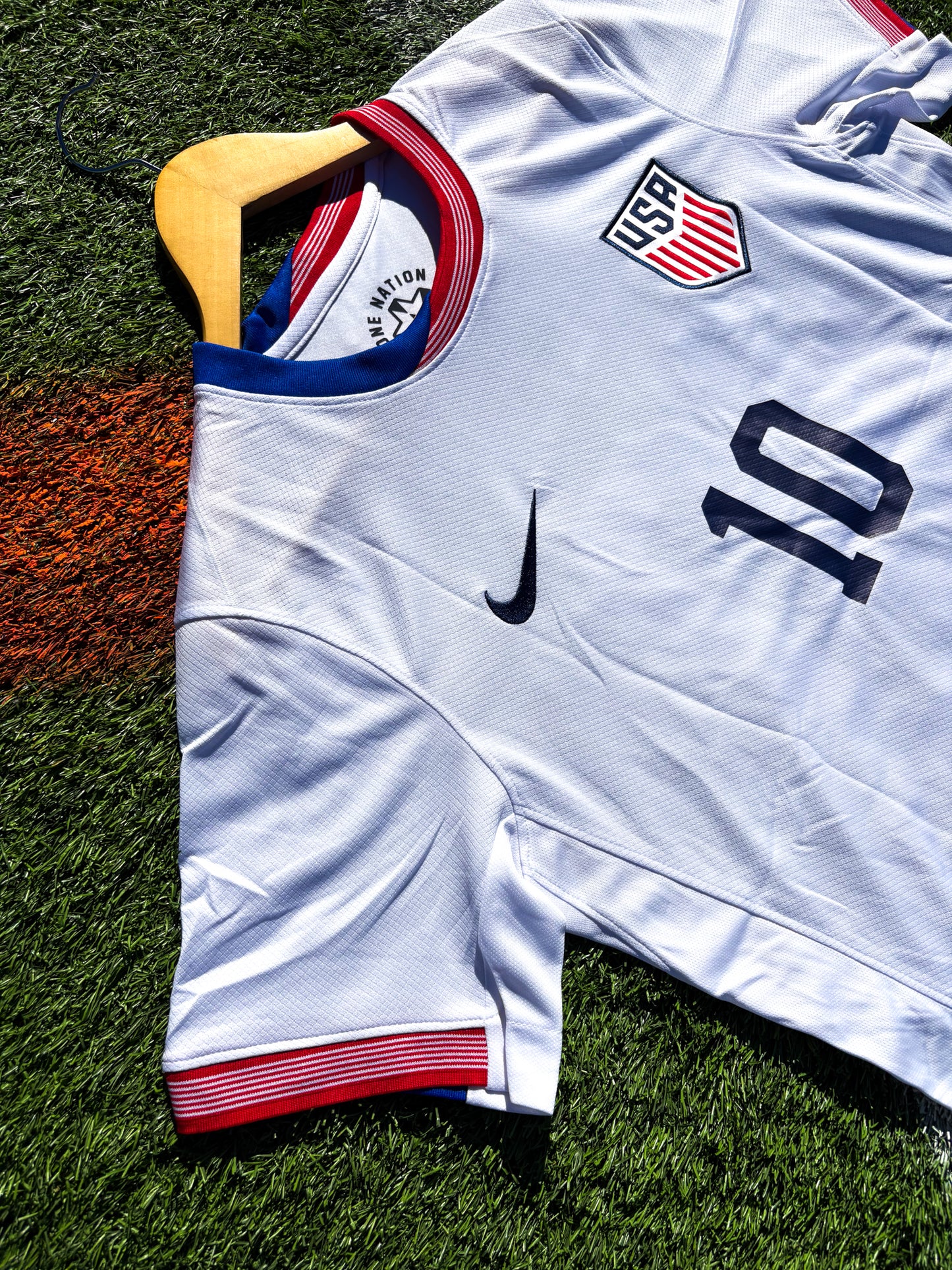 USA 2024 Home Jersey Pulisic 10- Modern Nike Soccer Jersey