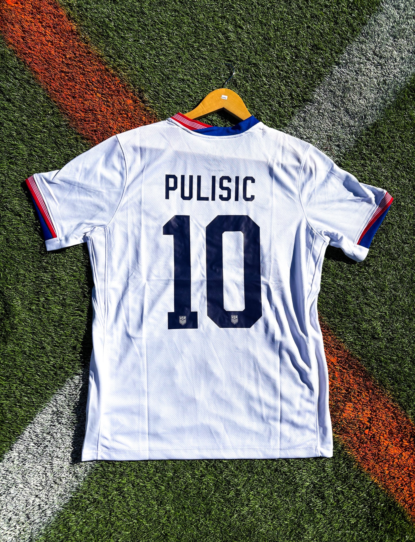 USA 2024 Home Jersey Pulisic 10- Modern Nike Soccer Jersey