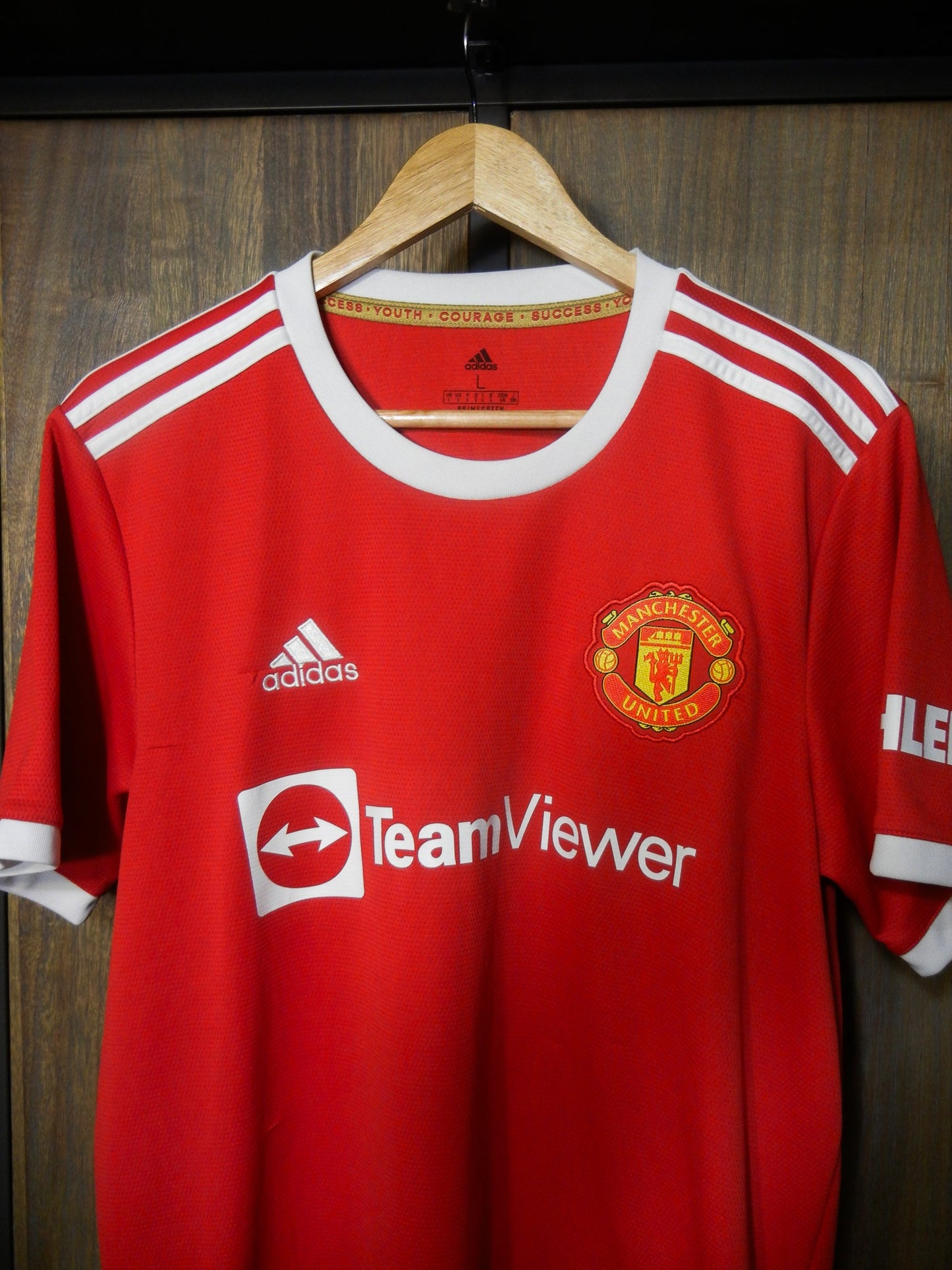 Manchester United 2021/22 Home Jersey – Cristiano Ronaldo #7 – Large – Red Adidas Shirt (MPN: H31447)
