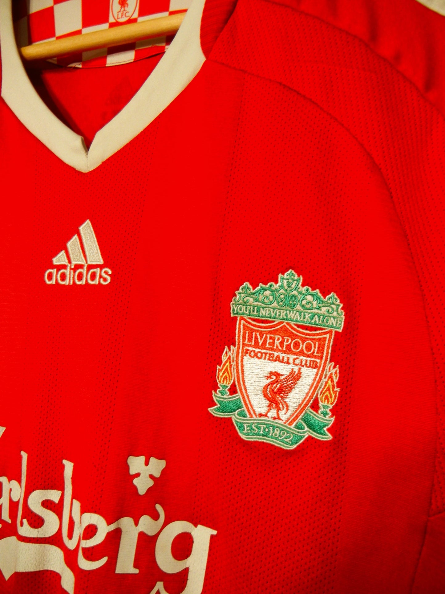 Liverpool 2008–2010 Home Jersey – Fernando Torres #9 – XL – Red Adidas Shirt (MPN: 313214)