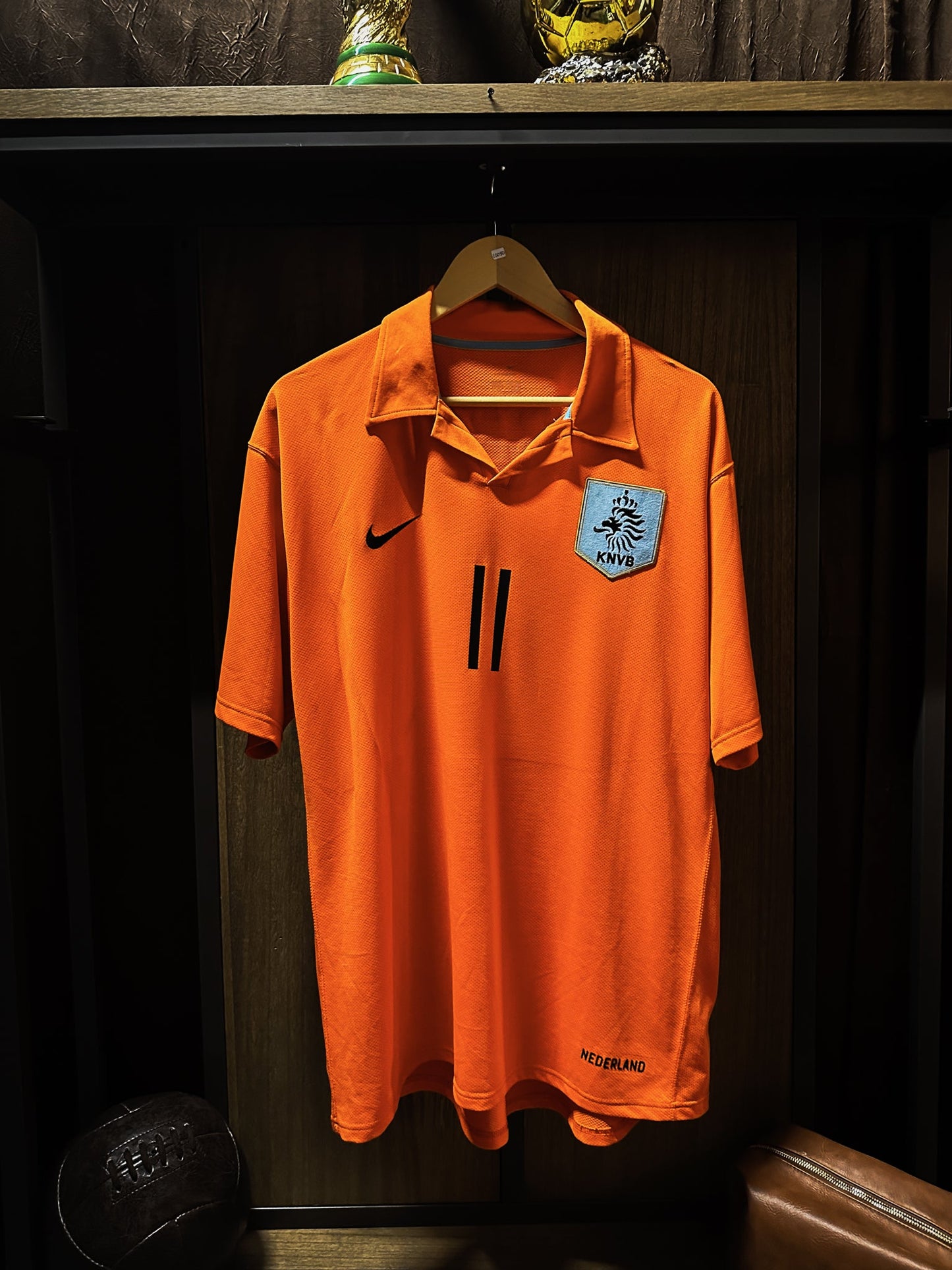 Netherlands 2006–2008 Home Jersey – Arjen Robben #11 – XL – Nike Orange Shirt (MPN: U6DHA 119324)