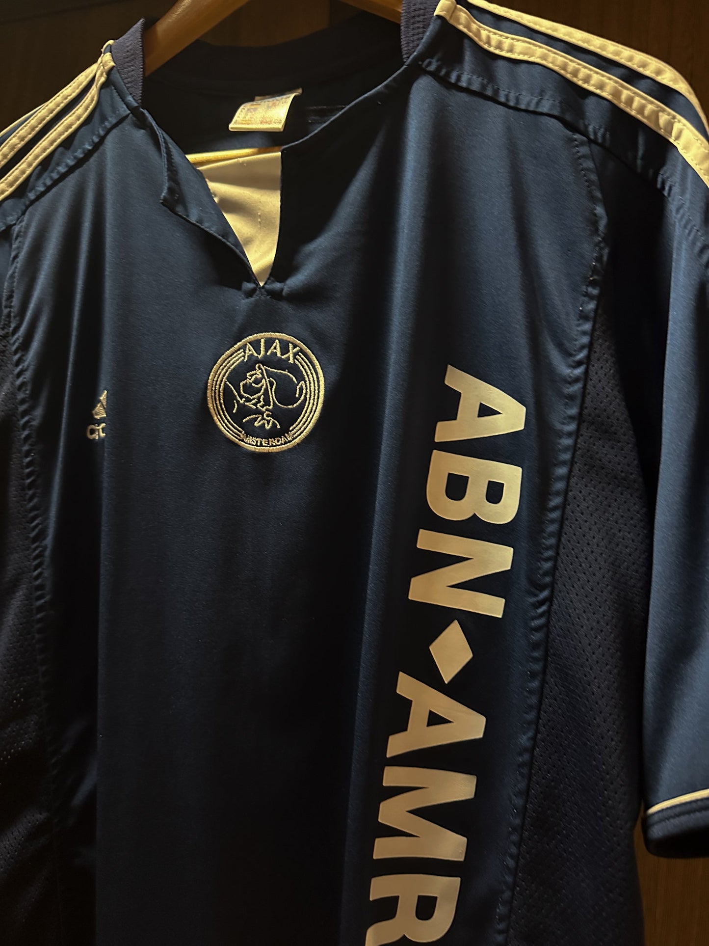 Ajax 2003/04 Away Jersey – Zlatan Ibrahimović #9 – XL – Navy Blue Adidas Shirt (MPN: N/A)