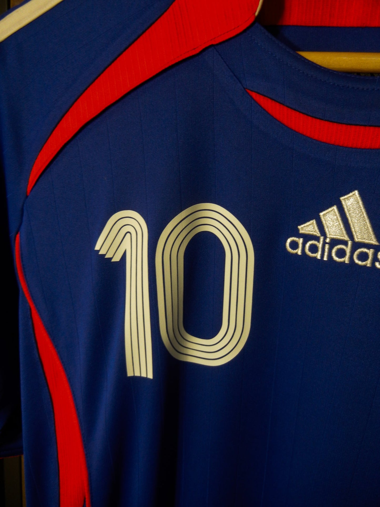 France 2006/2007 Home Jersey – Zinedine Zidane #10 – Size M – Blue Adidas Shirt (MPN: 740126)