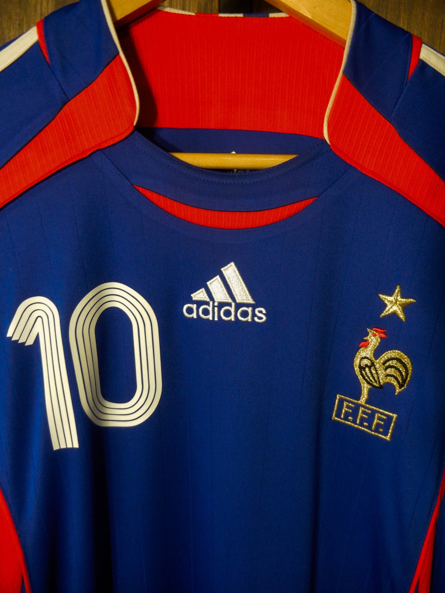 France 2006/2007 Home Jersey – Zinedine Zidane #10 – Size M – Blue Adidas Shirt (MPN: 740126)