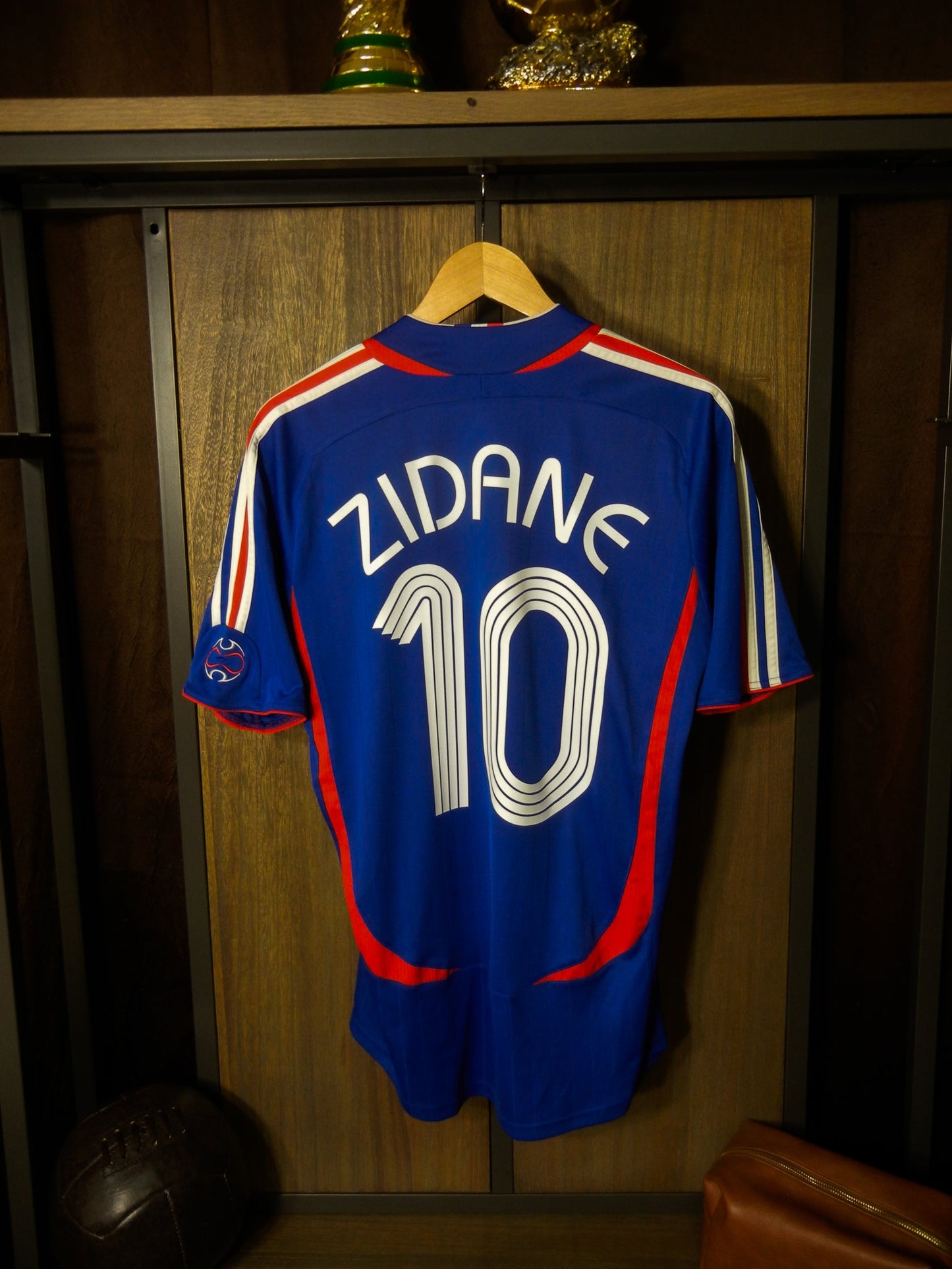 France 2006/2007 Home Jersey – Zinedine Zidane #10 – Size M – Blue Adidas Shirt (MPN: 740126)