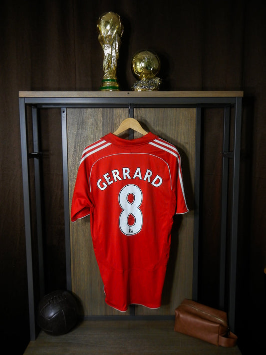 Liverpool 2006–2008 Home Jersey – Steven Gerrard #8 – L – Red Adidas Shirt (MPN: 053327)