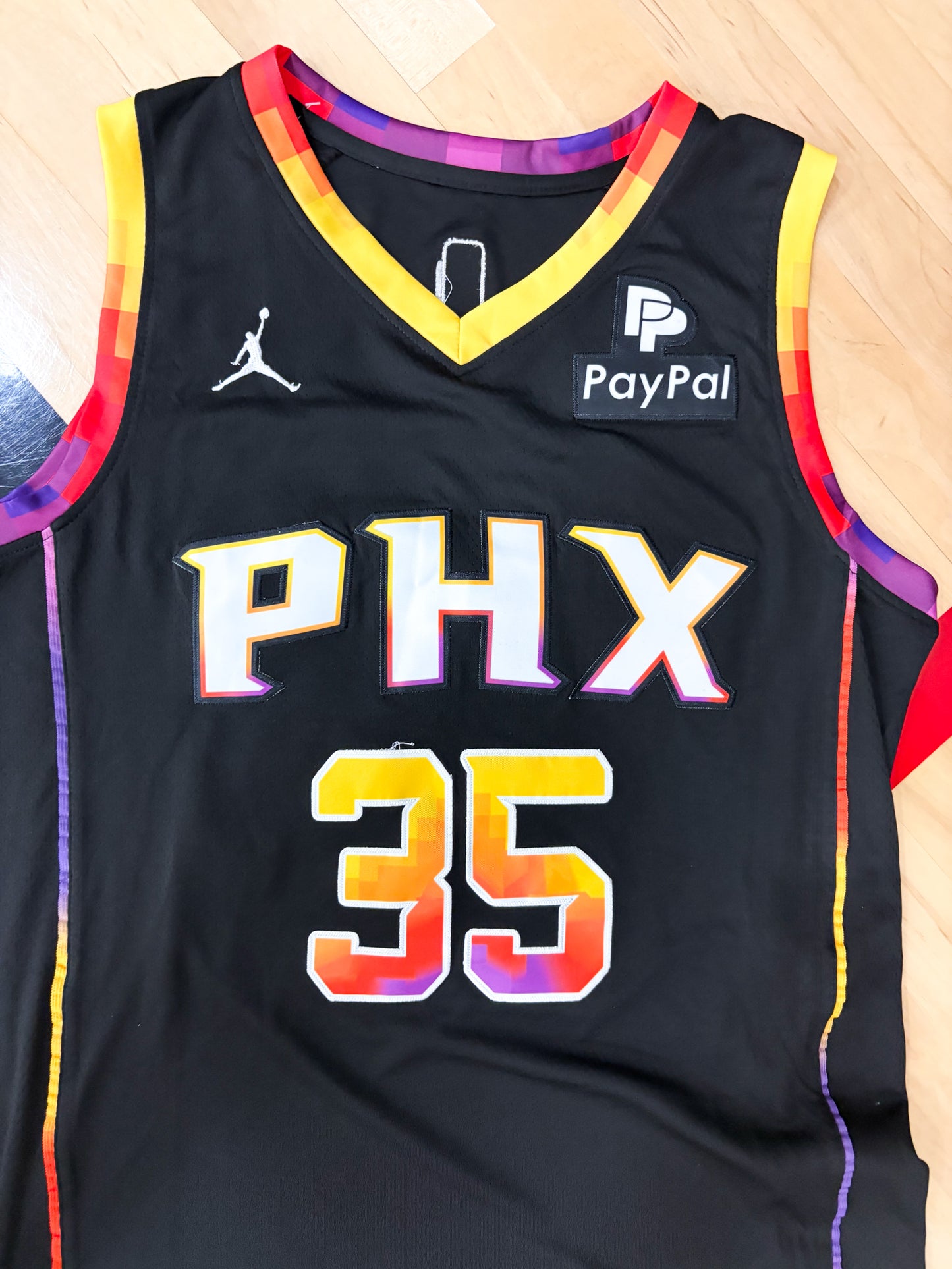 Arizona Suns 1995 Charles Barkley #34 Legendary NBA Jersey – Black and Orange Powerhouse (Copy)