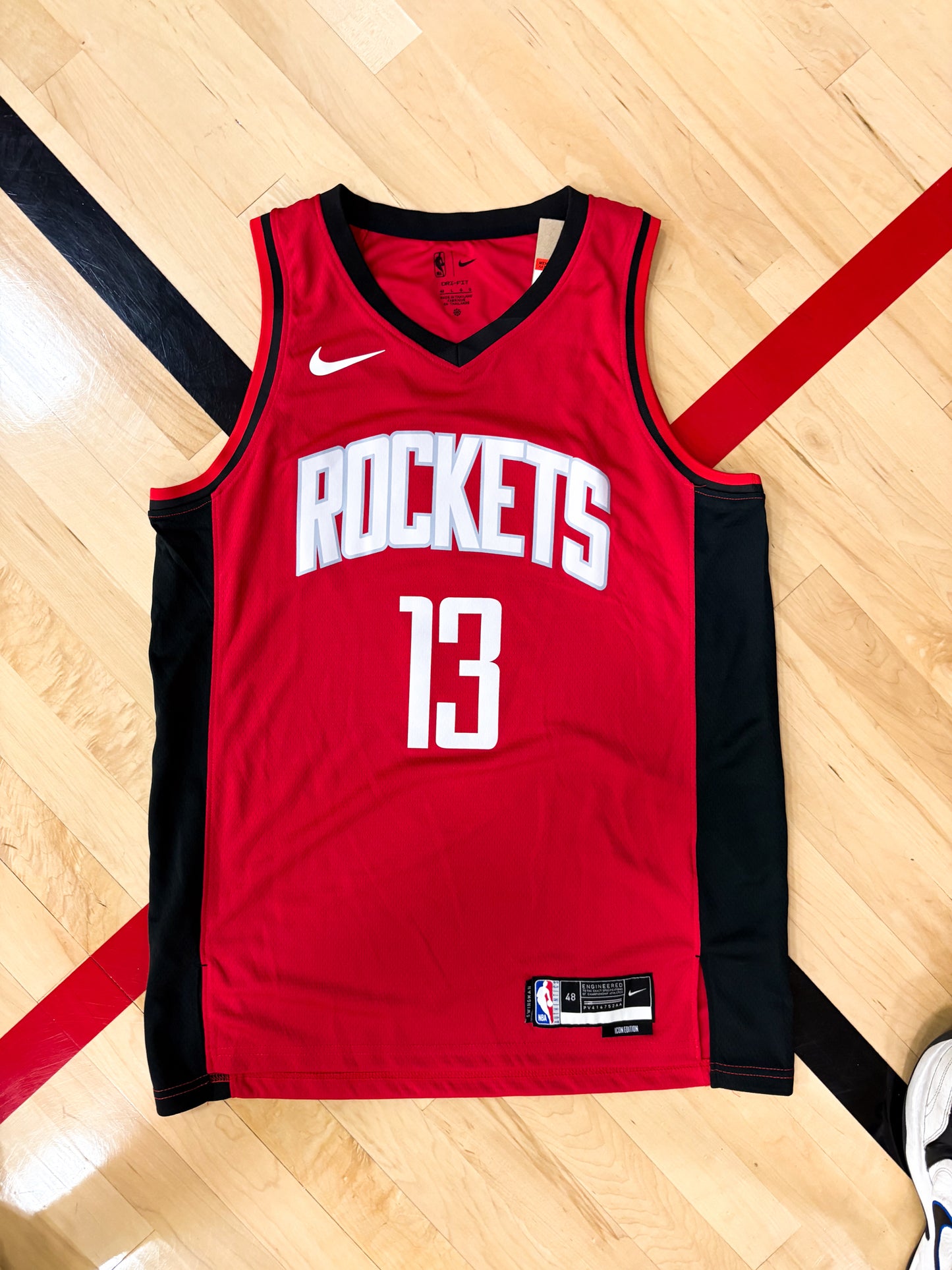Houston Rockets Red Icon Edition James Harden 13 Jersey – NBA Swingman Classic