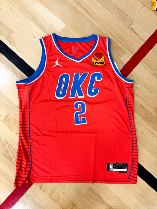 Oklahoma City Thunder Orange Statement Jersey – Shai Gilgeous-Alexander Edition