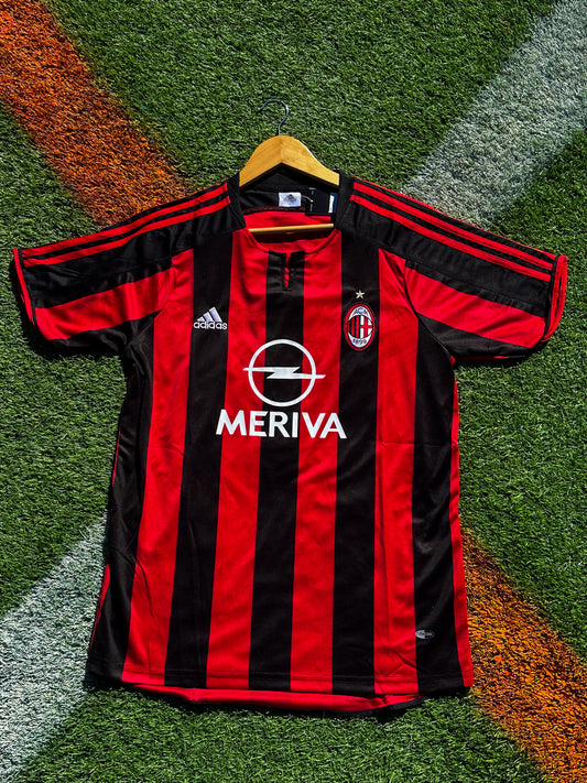 AC Milan 2004/2005 Home Vintage Soccer Jersey – Retro Rossoneri Classic