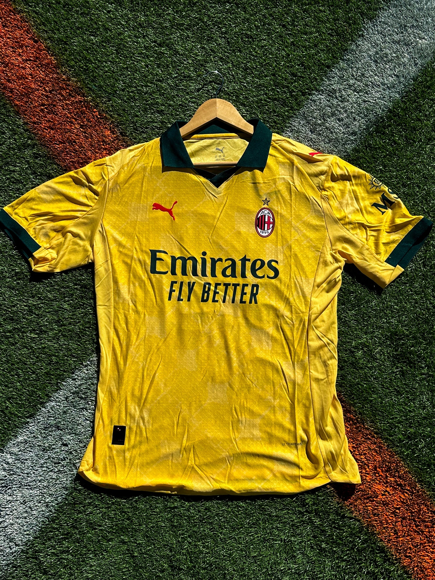 AC Milan 2025/2026 Third Jersey – Modrić 14 Yellow Edition Vintage-Inspired Alternate Kit