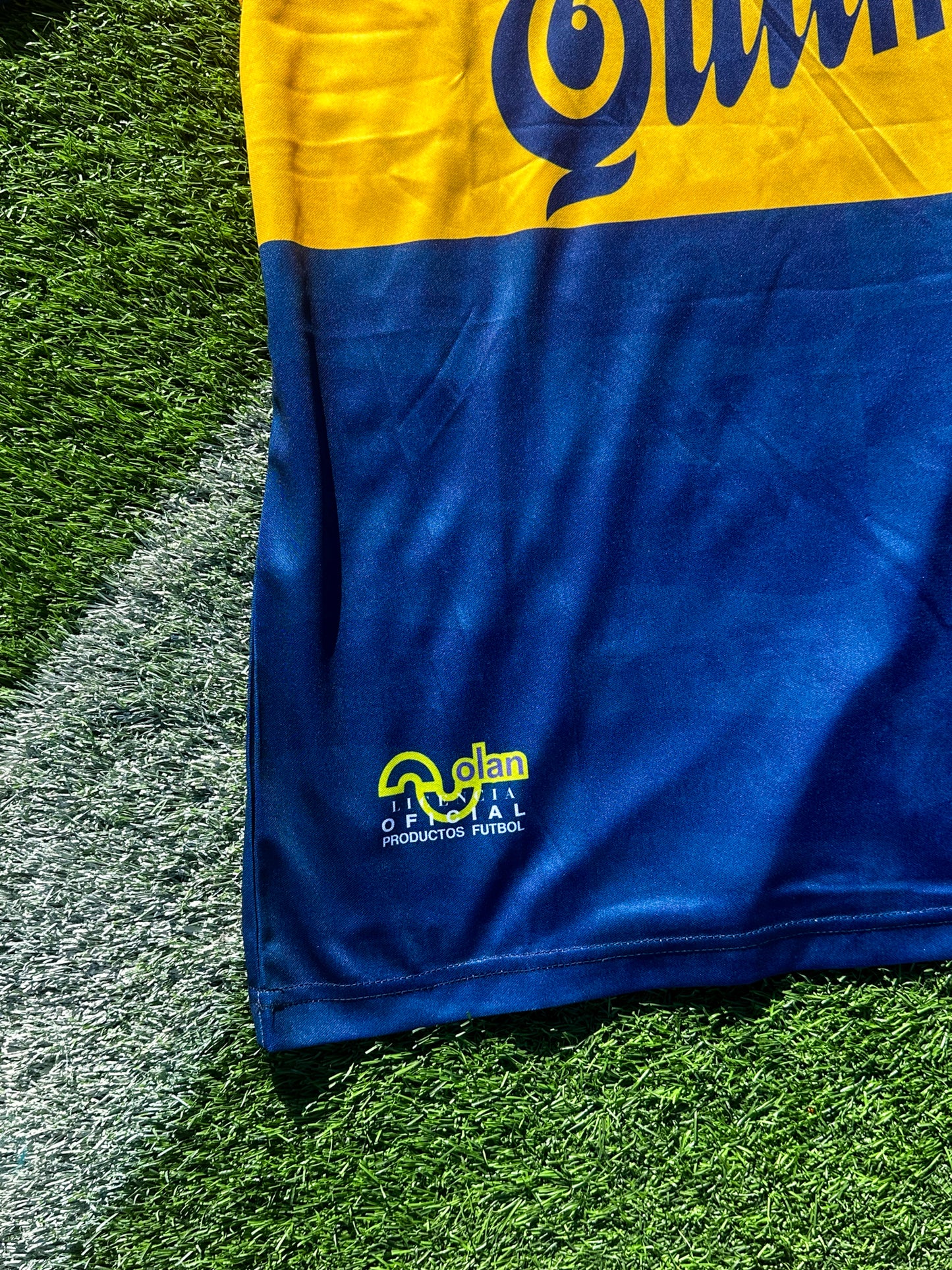 Boca Juniors 1995/1996 Home Jersey – Quilmes Sponsor Vintage Blue & Gold Classic