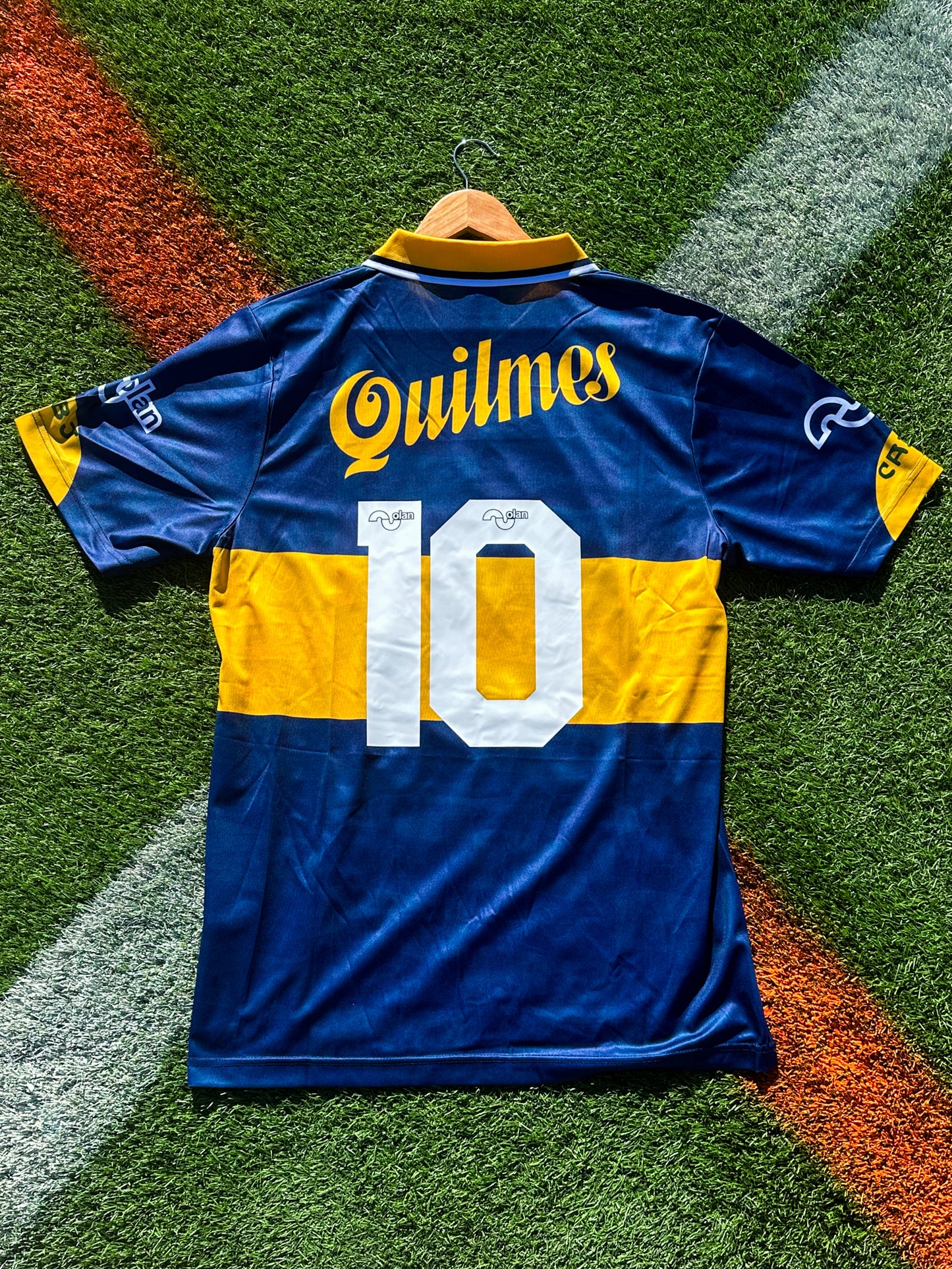 Boca Juniors 1995/1996 Home Jersey – Quilmes Sponsor Vintage Blue & Gold Classic