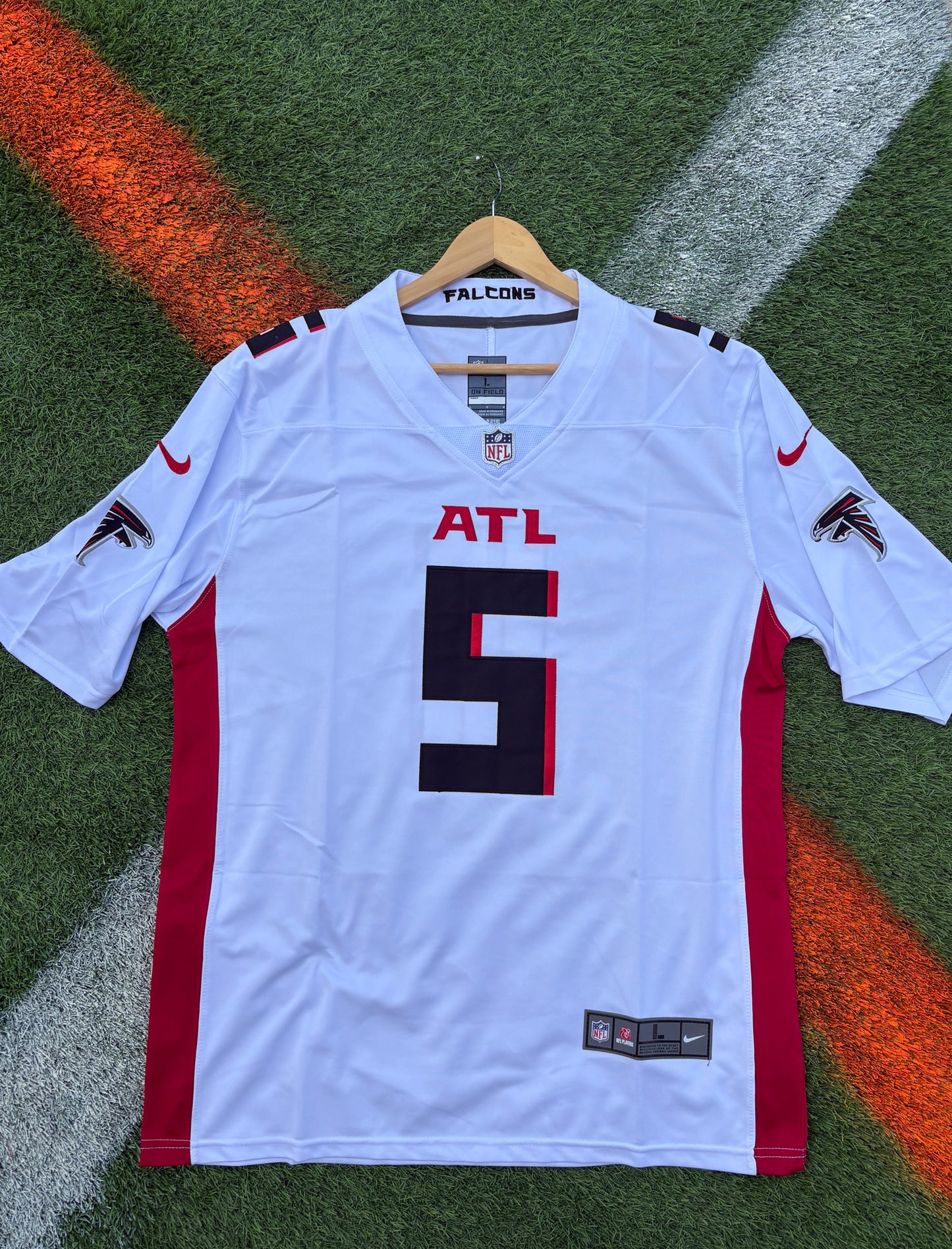 Atlanta Falcons White & Red NFL Game Jersey – Classic Team Edition
