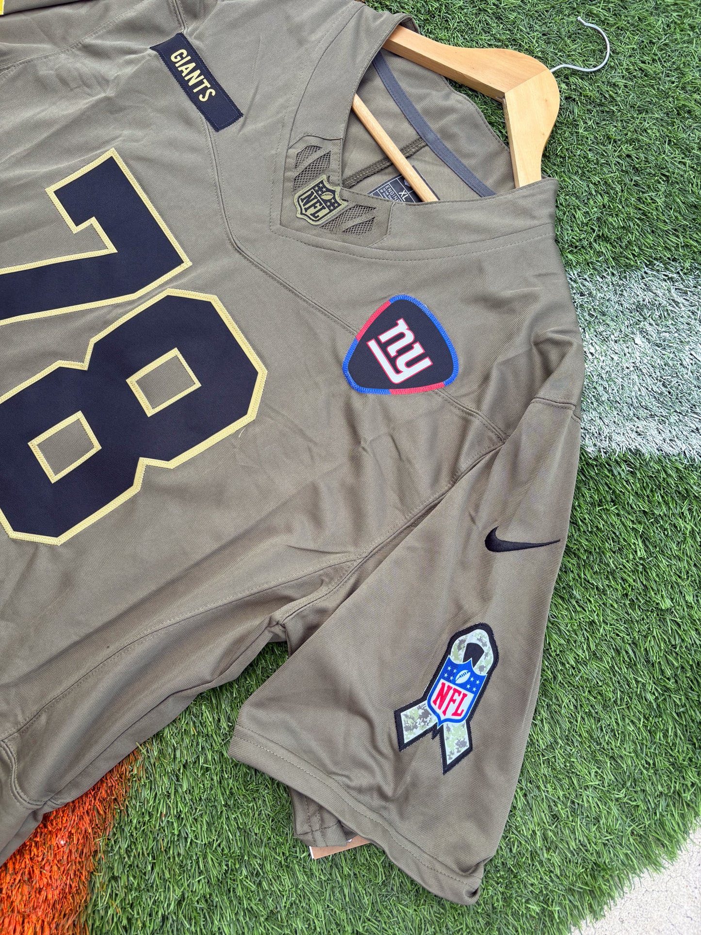 New York Giants Salute to Service Army Green NFL Jersey – Military Tribute Edition