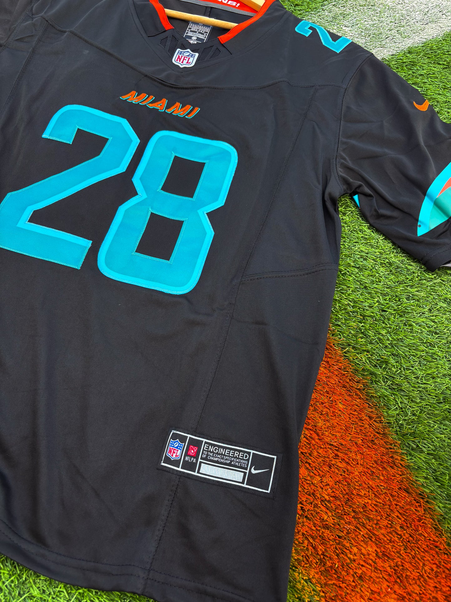 Miami Dolphins “Rivalries & Collections” NFL Game Jersey – Black Neon Edition