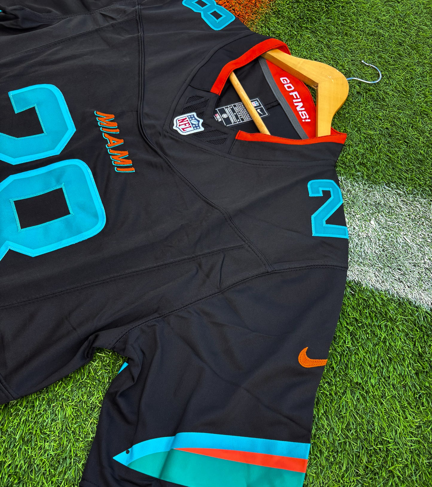 Miami Dolphins “Rivalries & Collections” NFL Game Jersey – Black Neon Edition