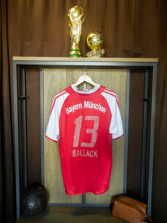 Bayern Munich 2003/2004 Home Jersey – Ballack #13 – Size L – Red Adidas Shirt (MPN: 021552)