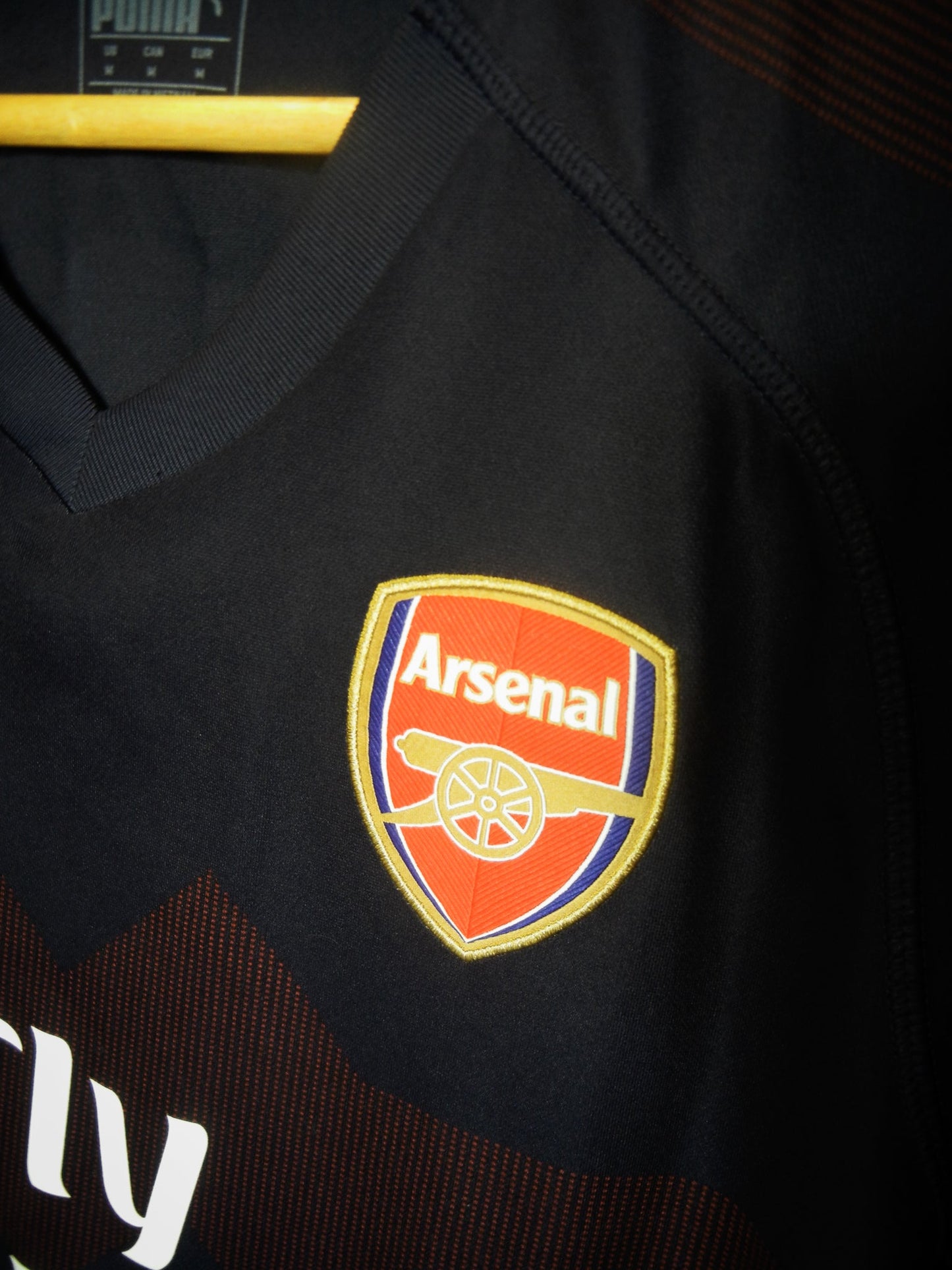 Arsenal 2018/2019 Away Jersey – Lacazette #9 – Medium – Navy & Volt Puma Shirt (MPN: 753213-13)