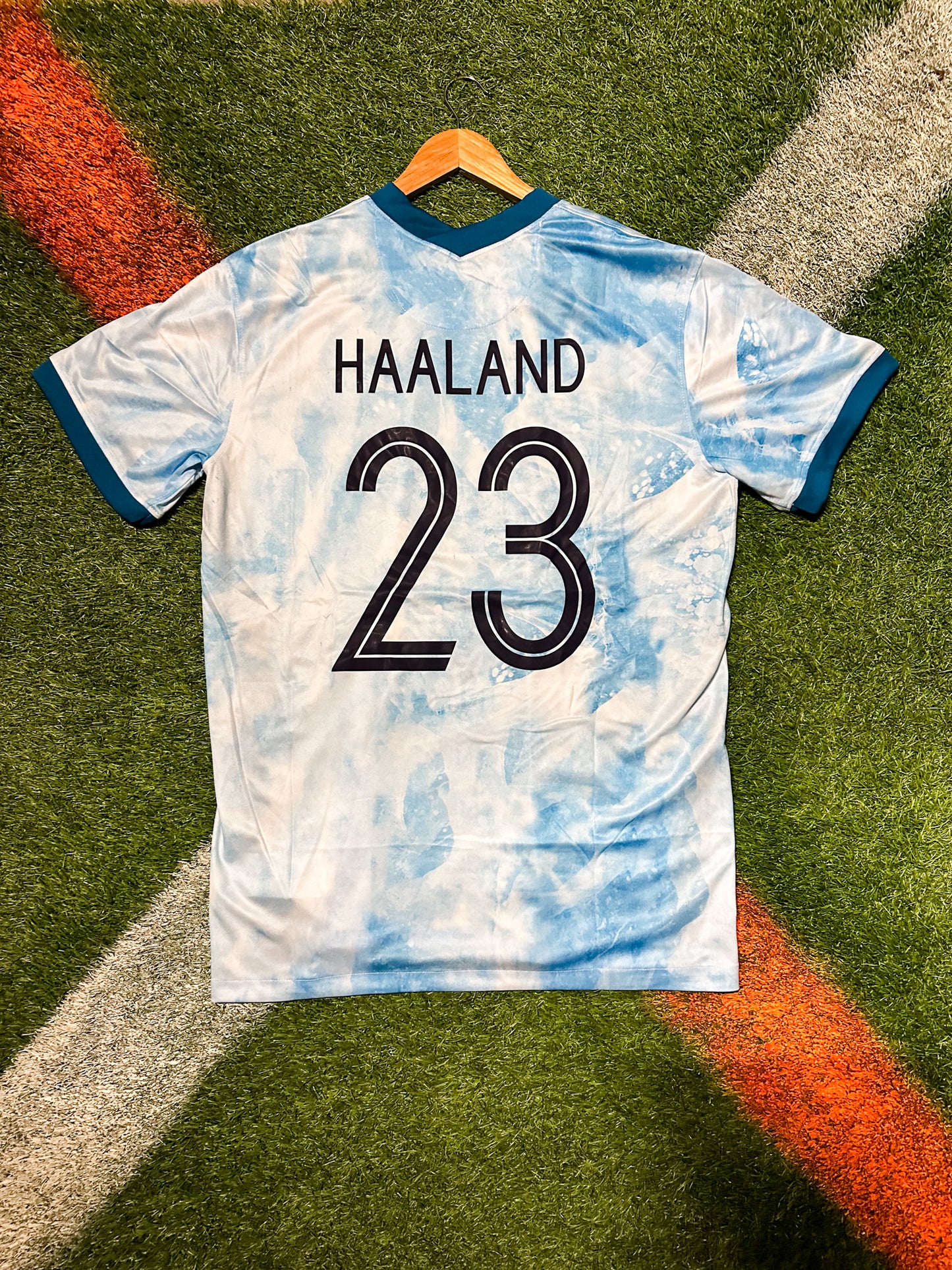Norway 2021 Away Jersey Haaland #23 Ice Storm Edition