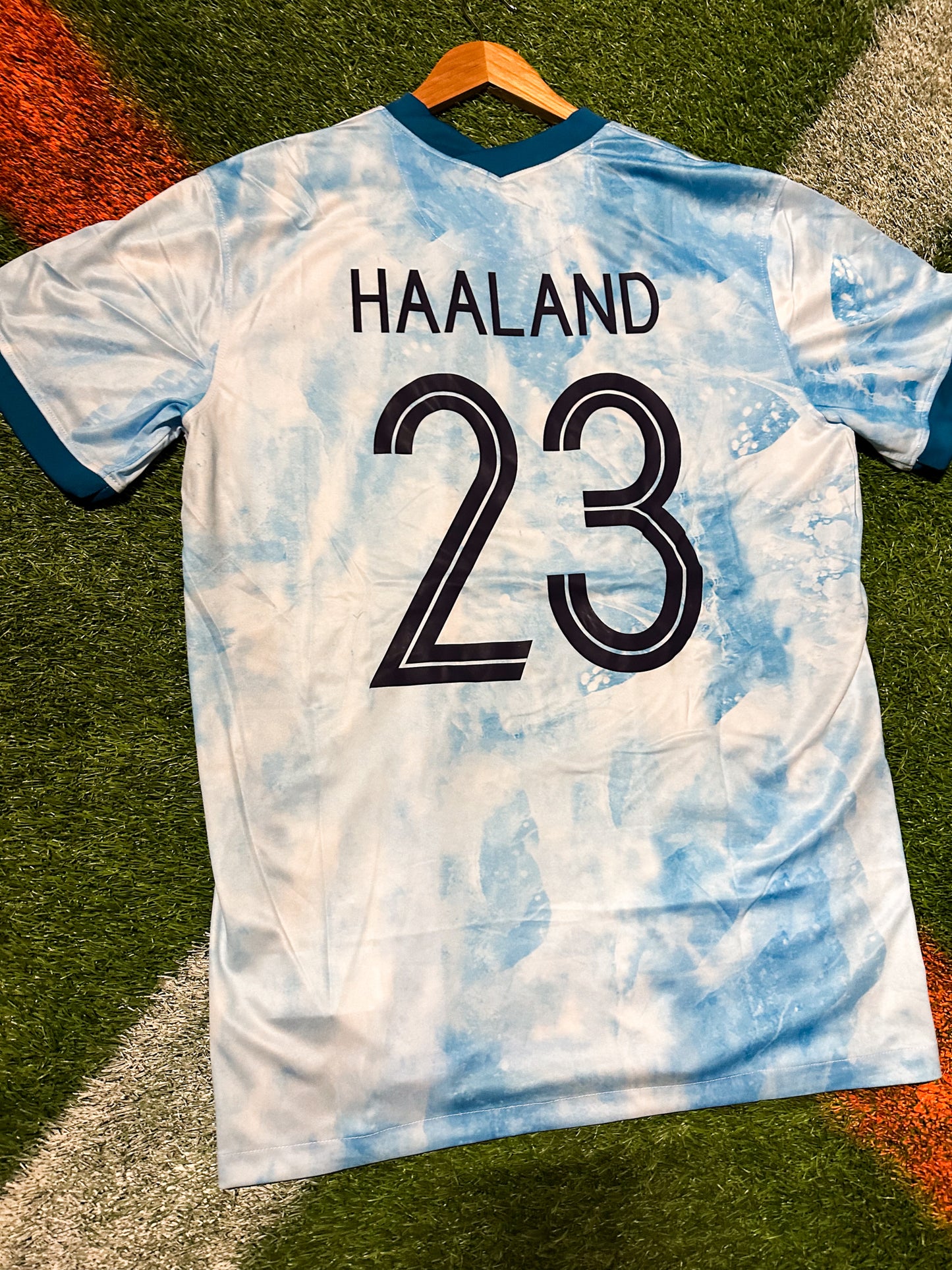 Norway 2021 Away Jersey Haaland #23 Ice Storm Edition