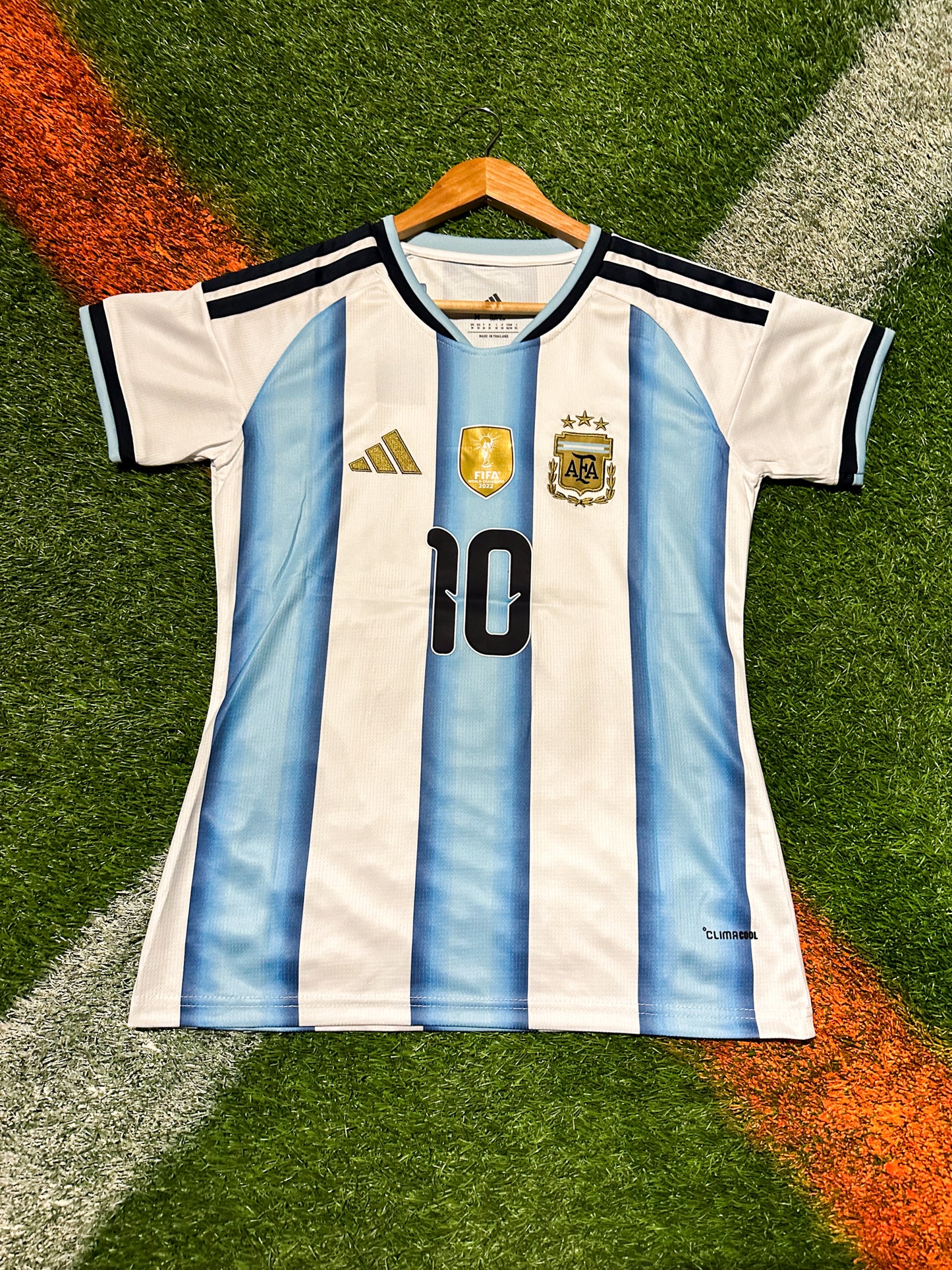 Argentina 2026 Home World Cup Jersey-Messi 10 – Adidas Soccer Kit- Woman's Fit