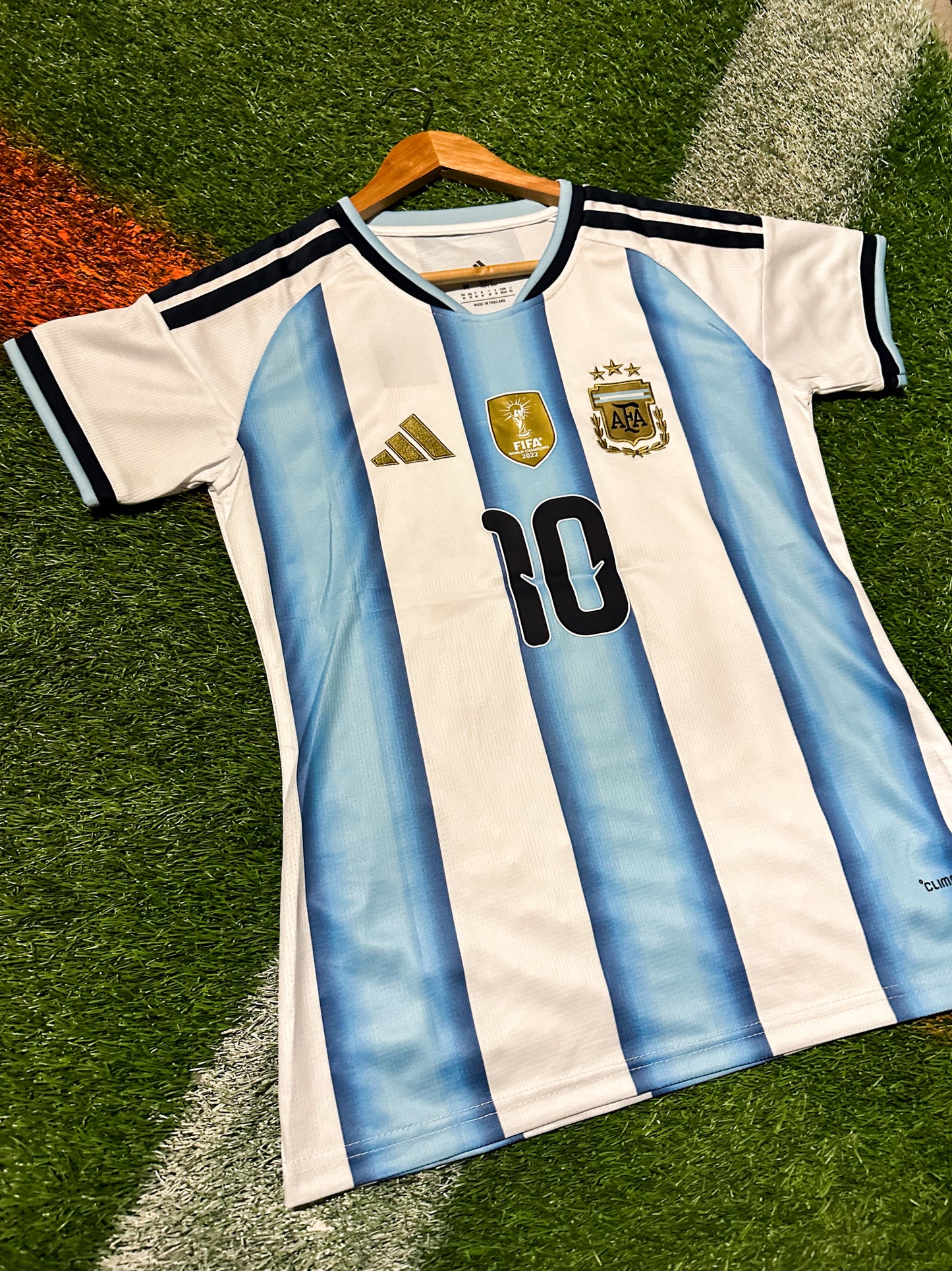 Argentina 2026 Home World Cup Jersey-Messi 10 – Adidas Soccer Kit- Woman's Fit