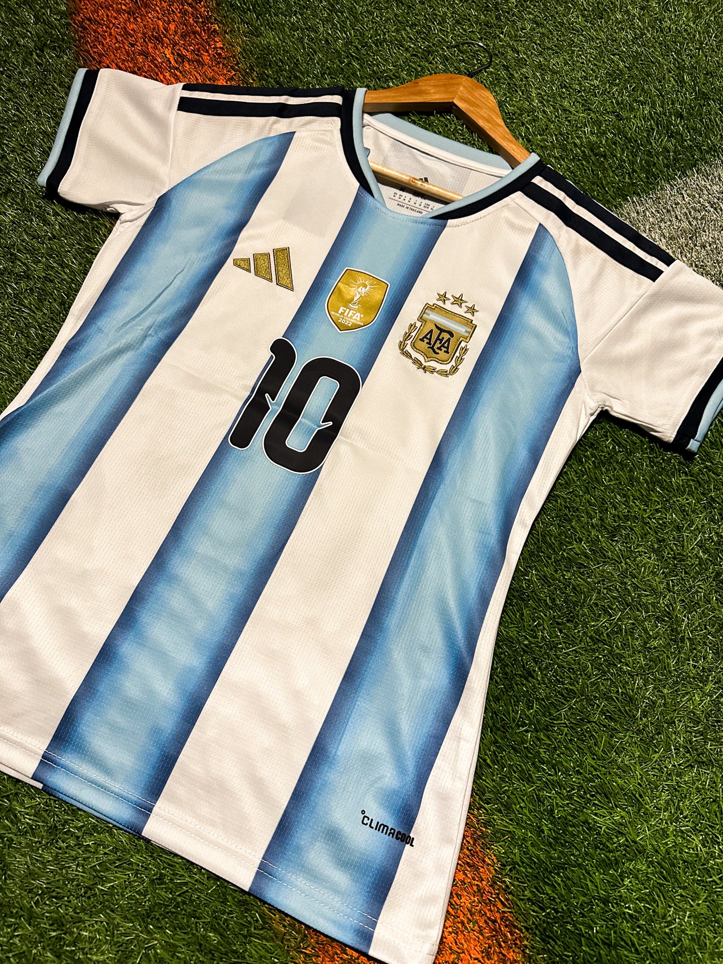 Argentina 2026 Home World Cup Jersey-Messi 10 – Adidas Soccer Kit- Woman's Fit