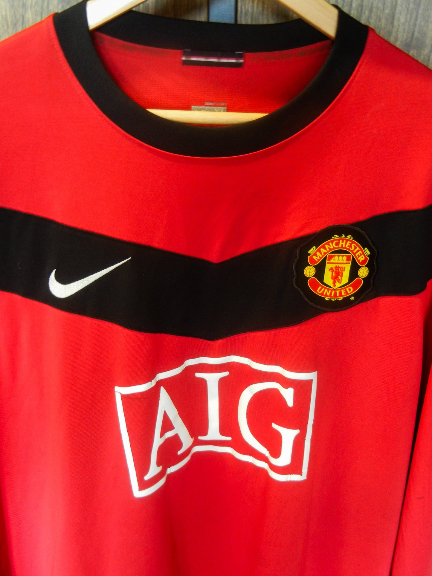 Manchester United 2009/2010 Home Long Sleeve Jersey – Rooney #10 – Size XL – Red Nike Shirt (MPN: HO090408SYS)