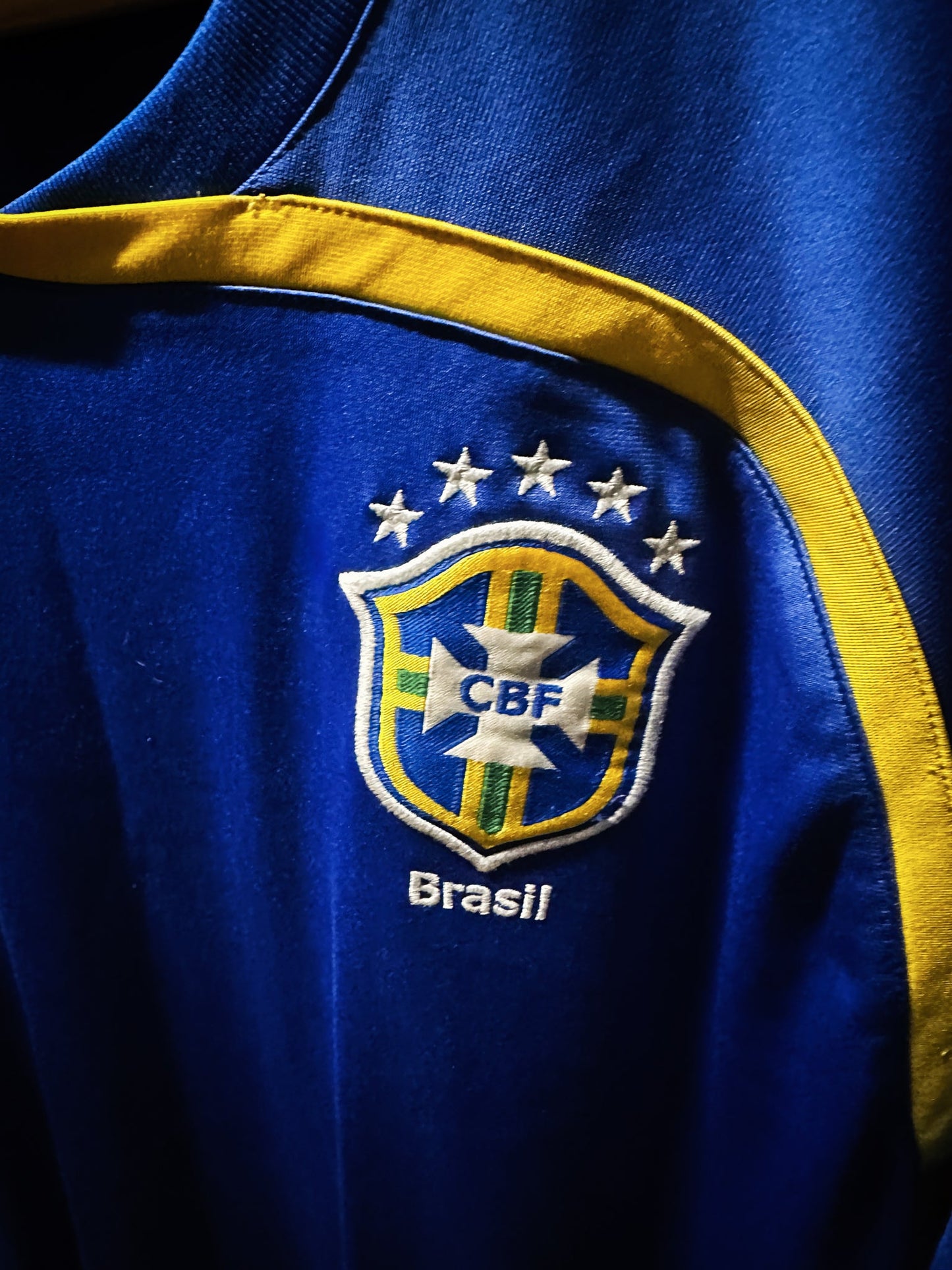 Brazil 2008/2009 Blue Training Top – Size L – Nike Shirt (MPN: 258955-493)